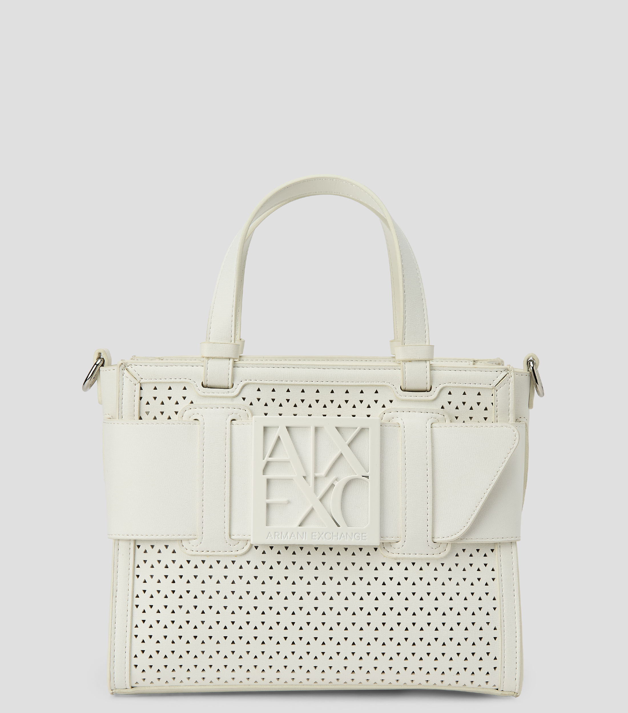 Bolsa tote shopper blanca lisa Mujer