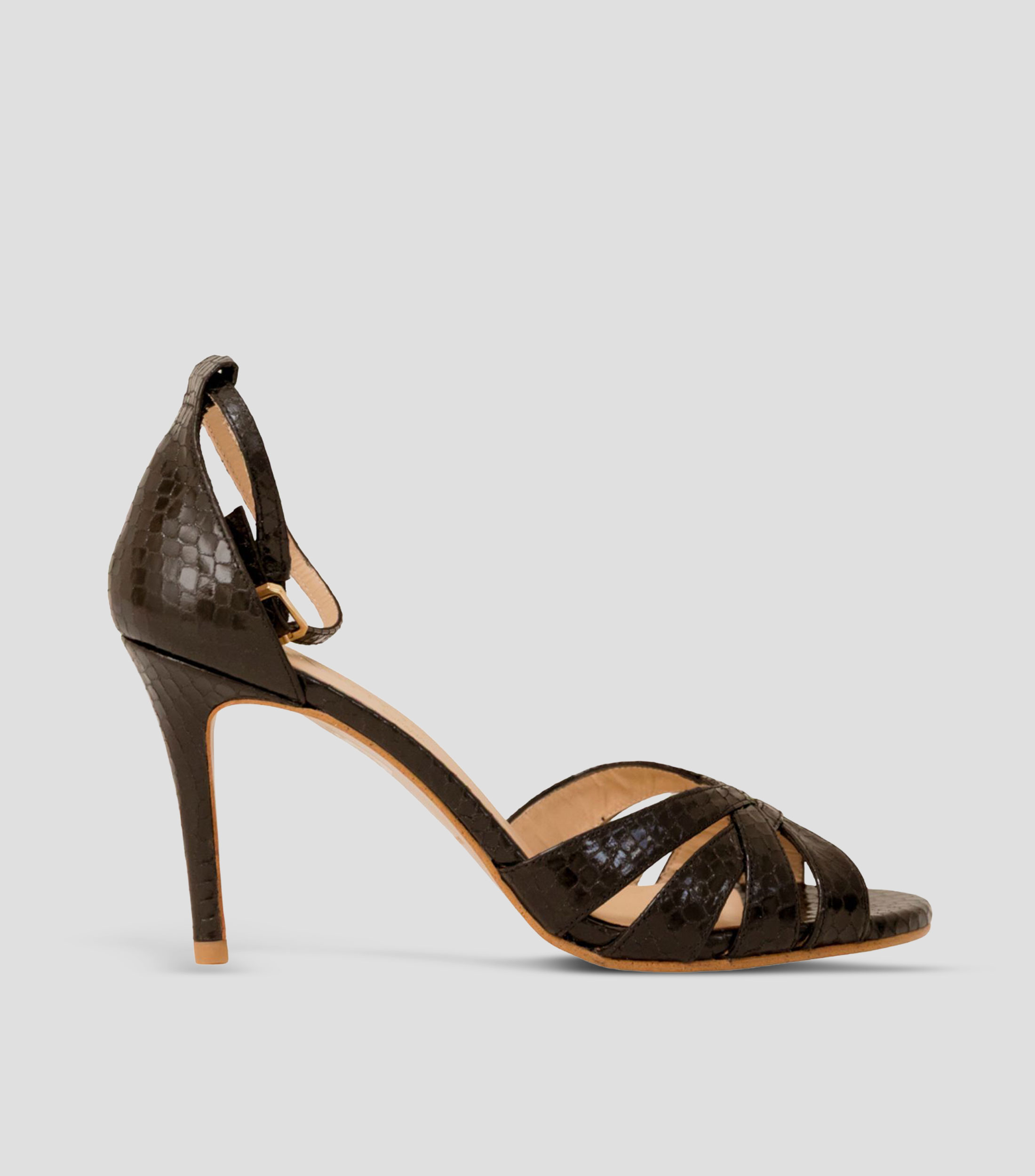 Sandalias con tacón alto delgado Mujer