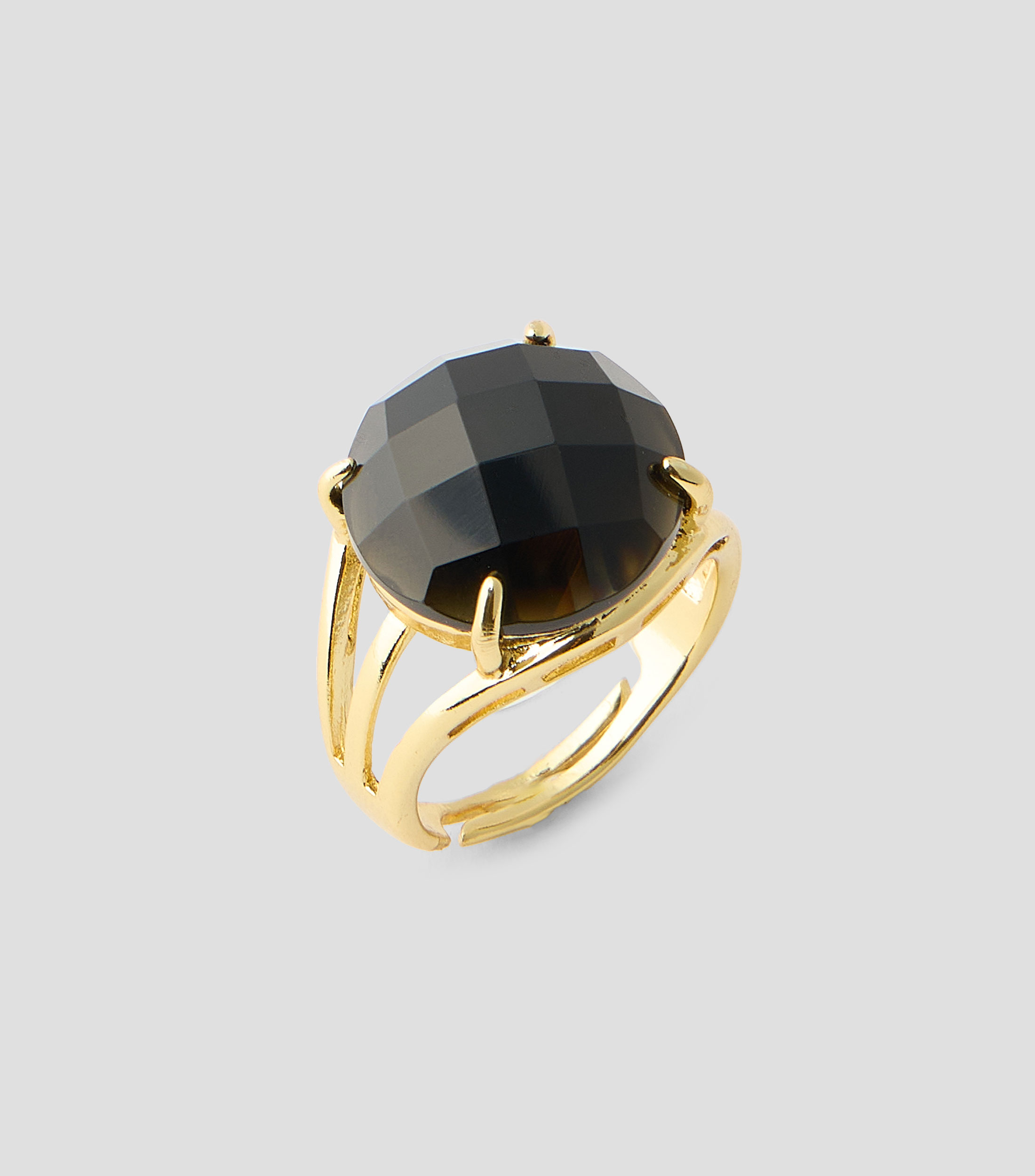 Anillo obsidiana Mujer