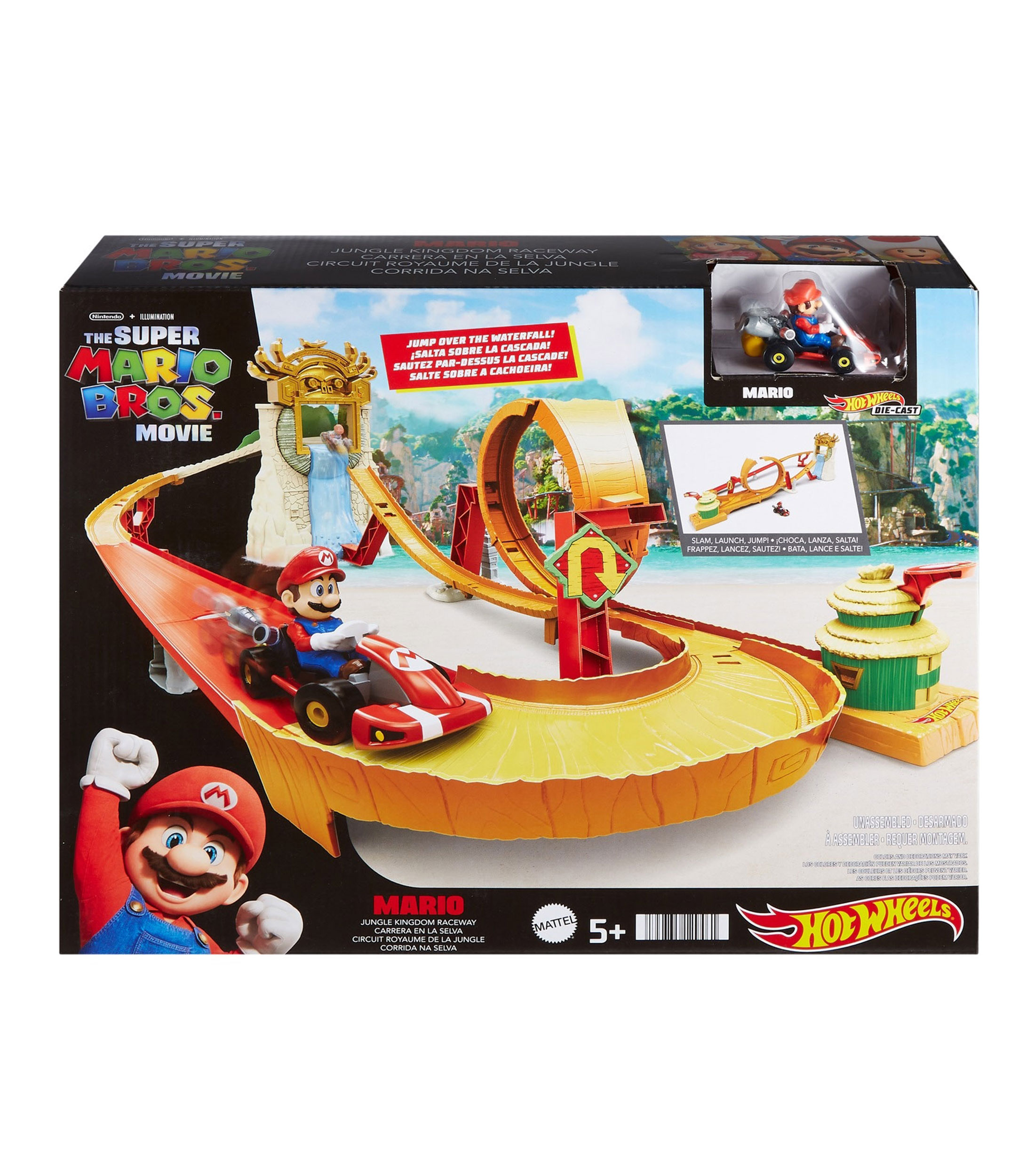 Pista de Juguete Super Mario Bros La Pelicula - Carrera en la Selva