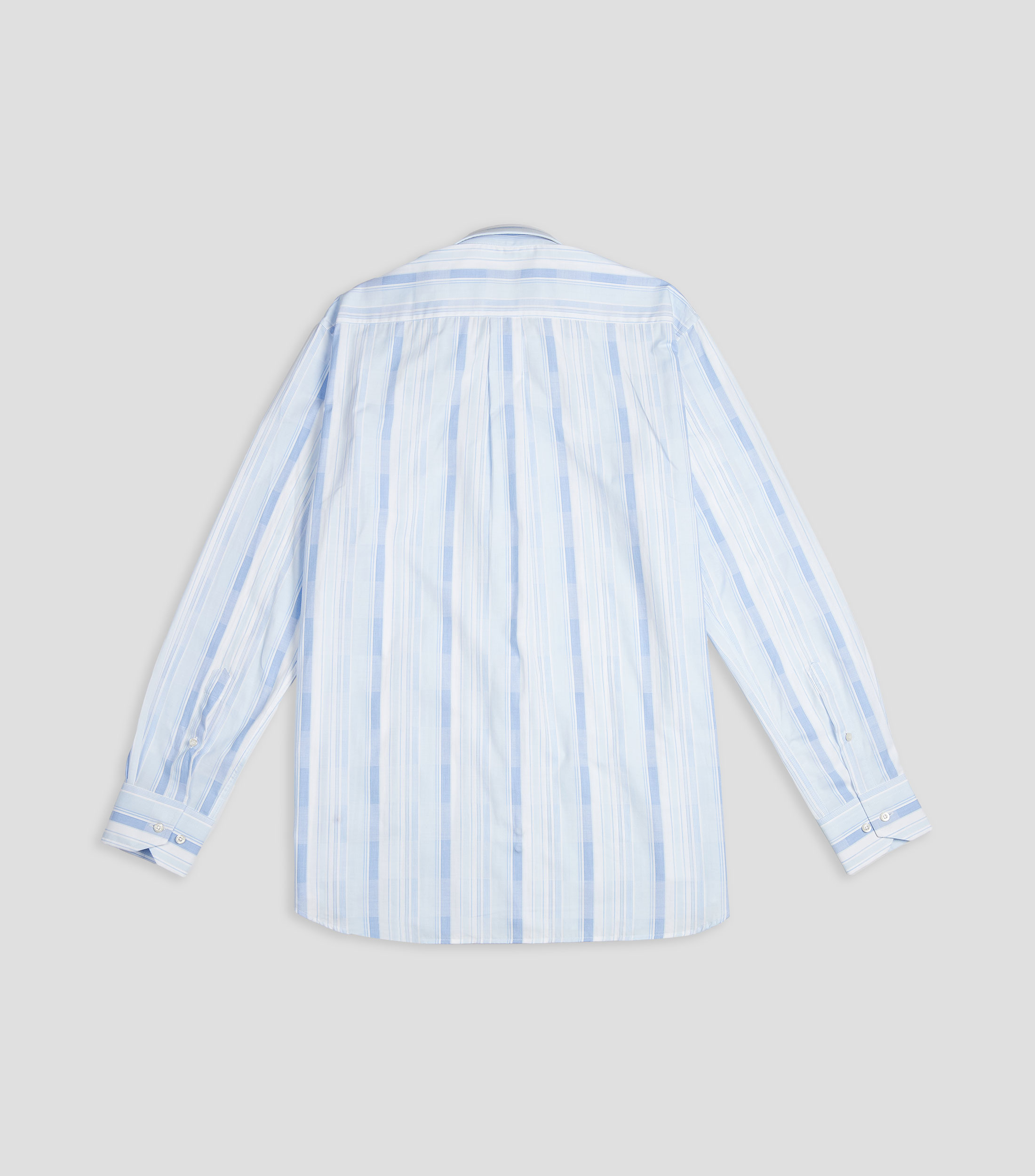 Camisa de vestir con rayas y manga larga Hombre