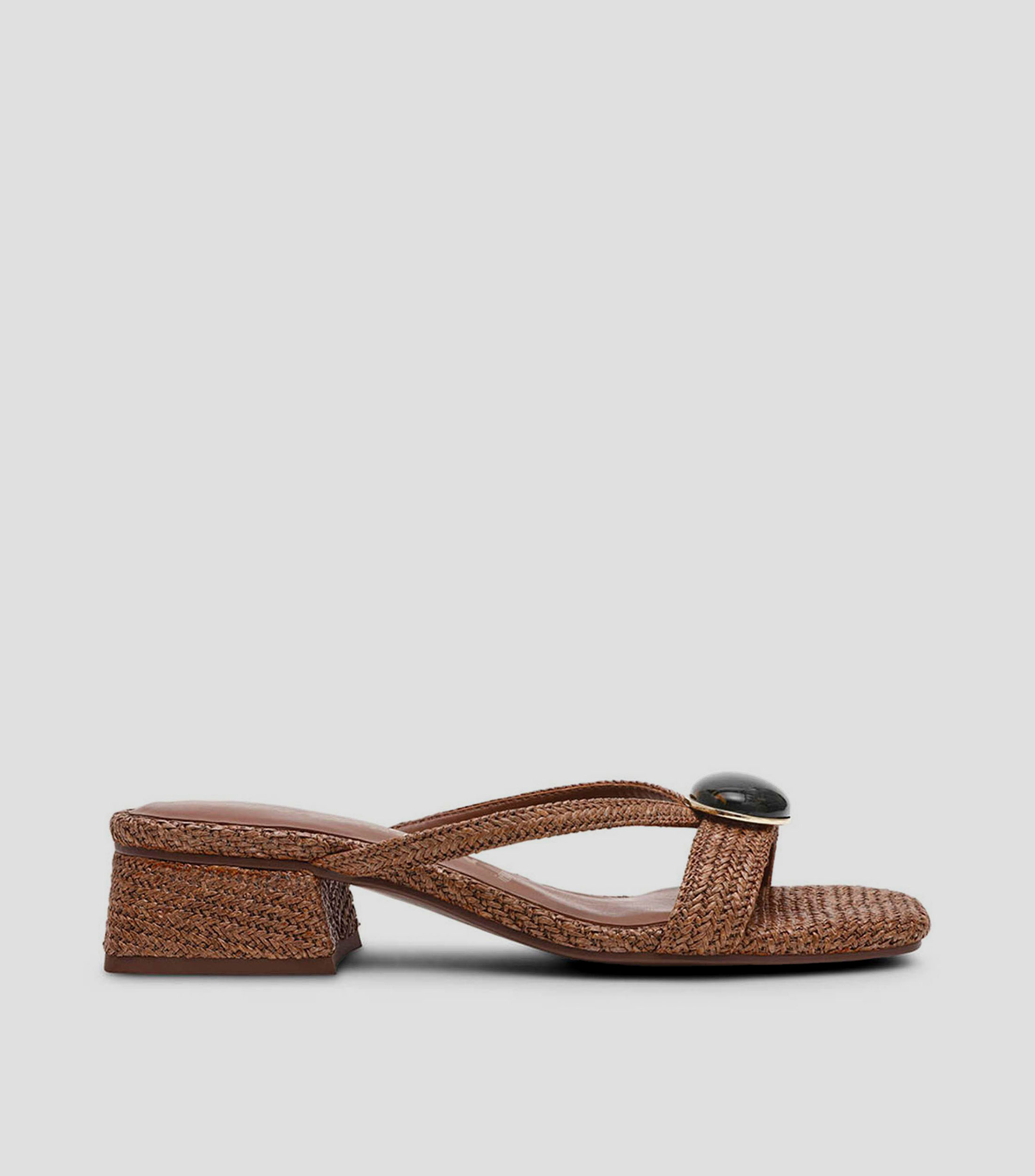 Sandalias con tacón ancho Mujer