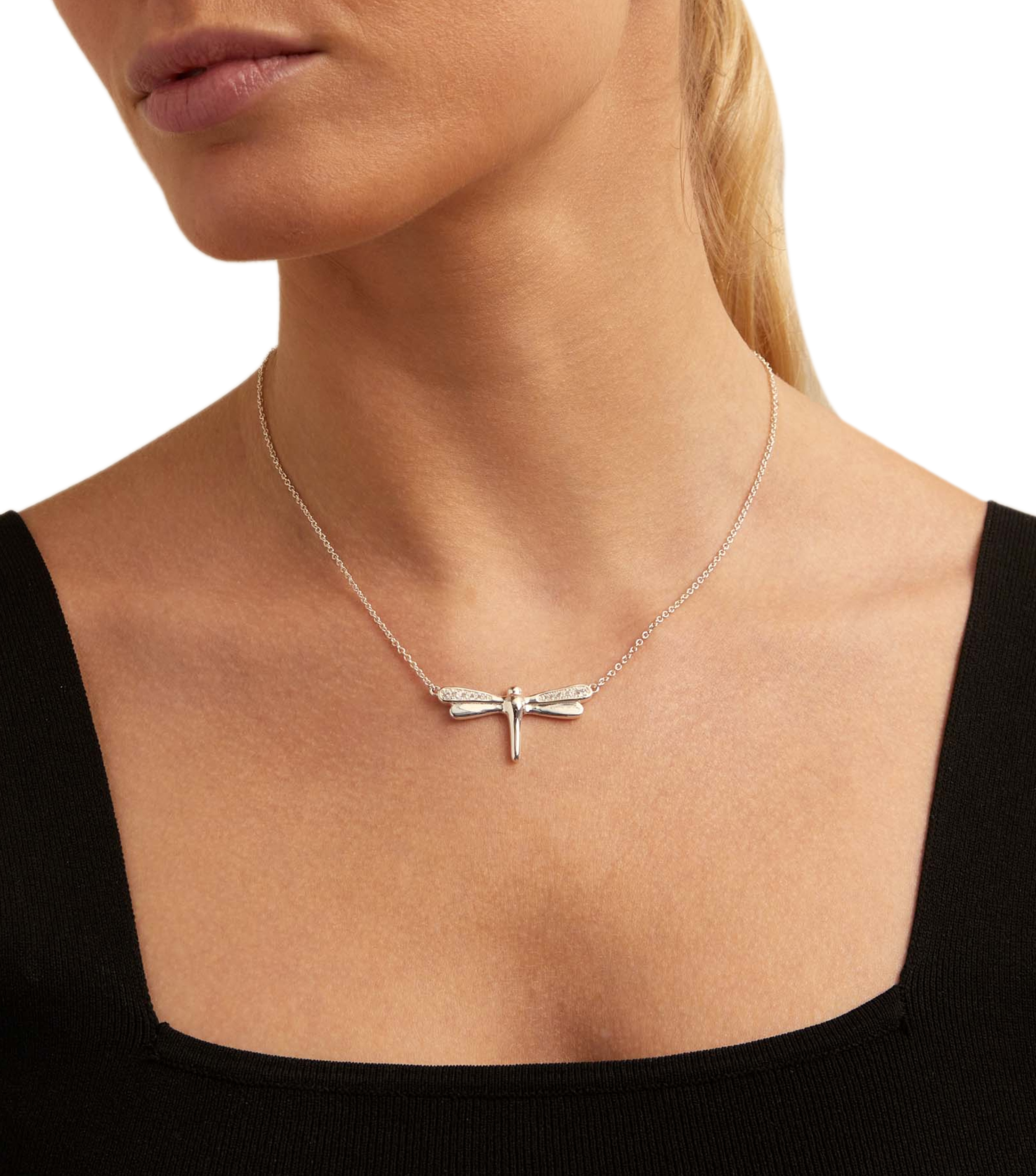 Collar Libélula y Topacios Mujer
