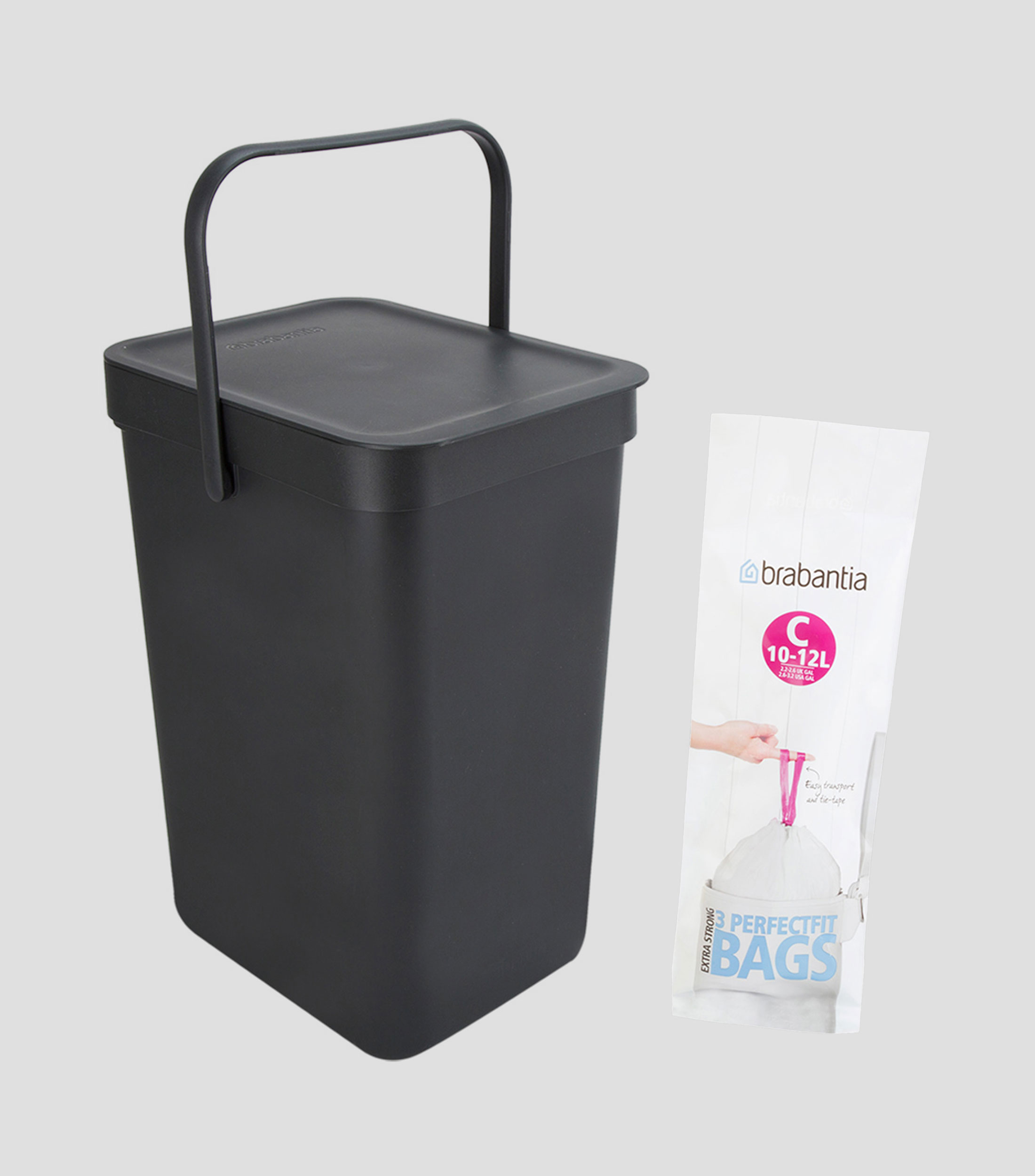 Contenedor de Reciclaje Gris 12 L