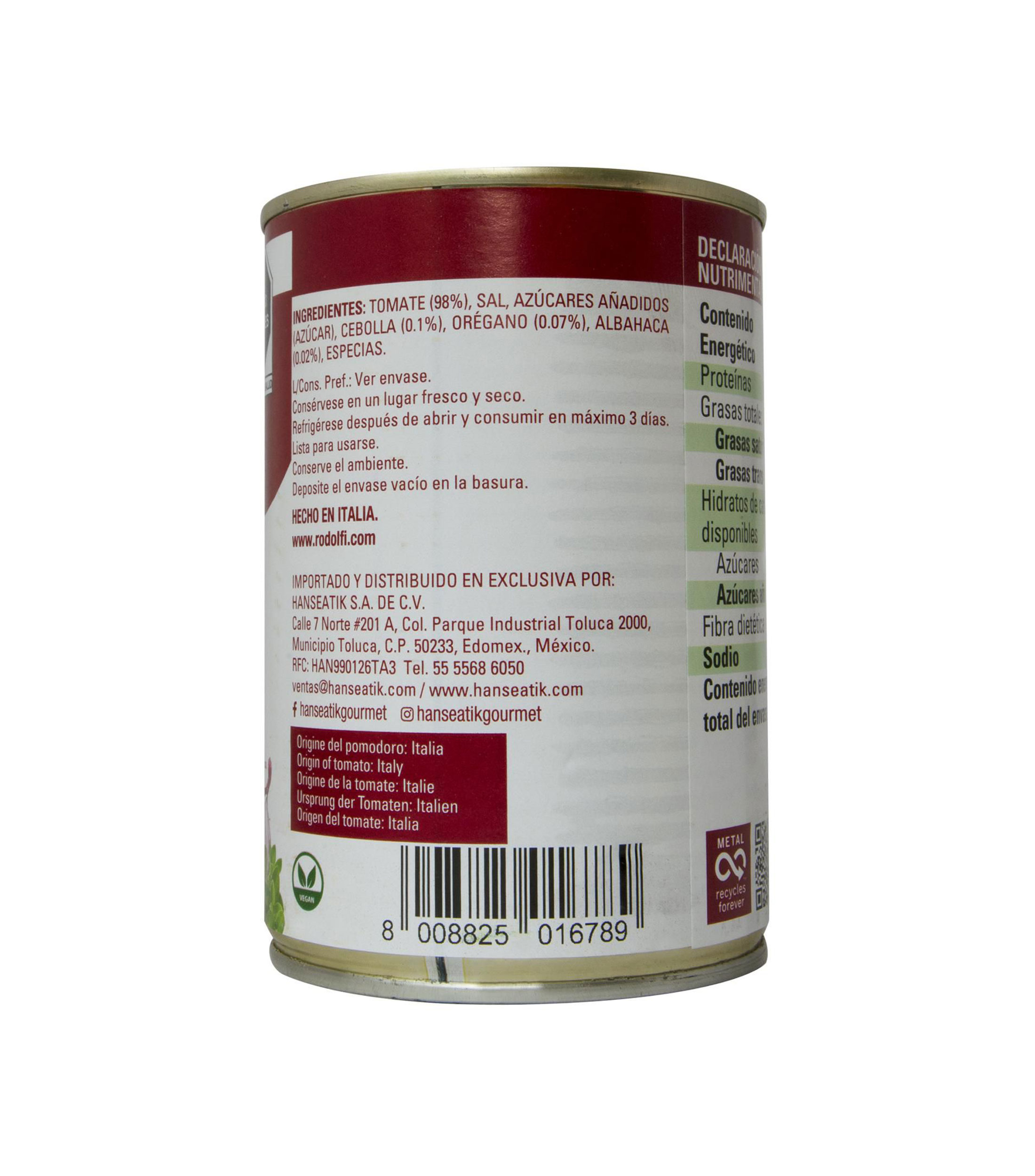 Salsa De Tomate Aromatizada, 400 gr