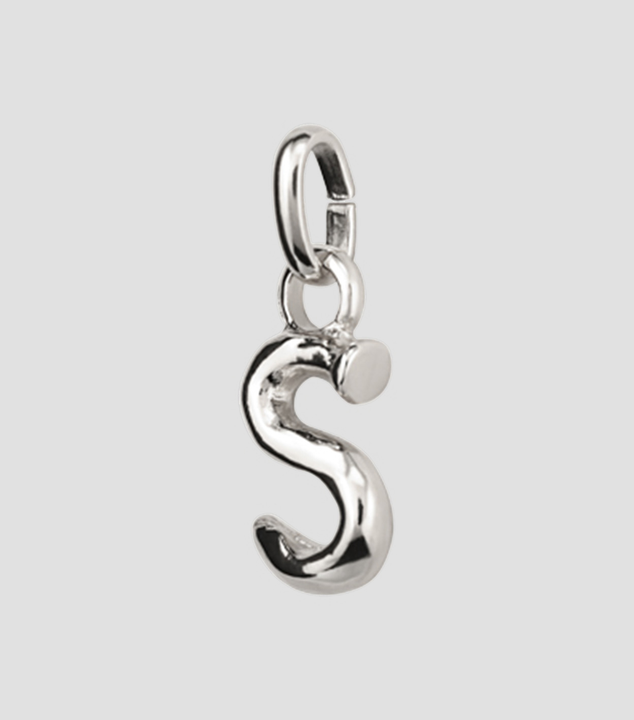 Charm letra S con argolla Mujer