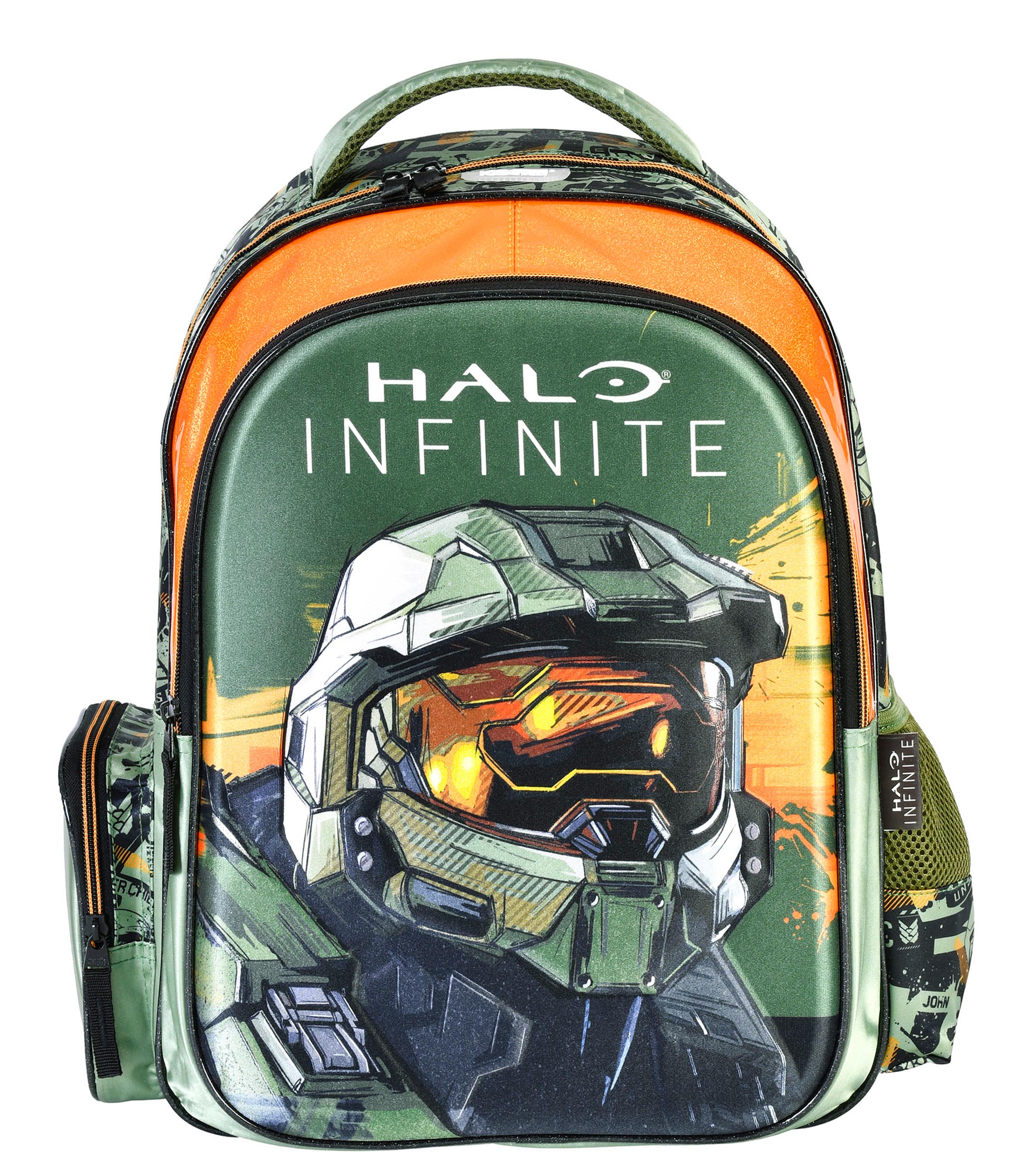 Mochila De Halo MOCHILA NEGRA CON VERDE HALO INFINITE U2013