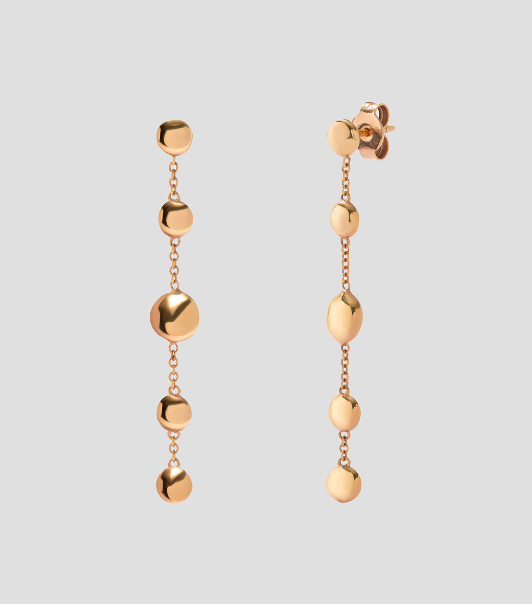 Pendientes en Oro rosa de 18 Kilates Idalia Mujer