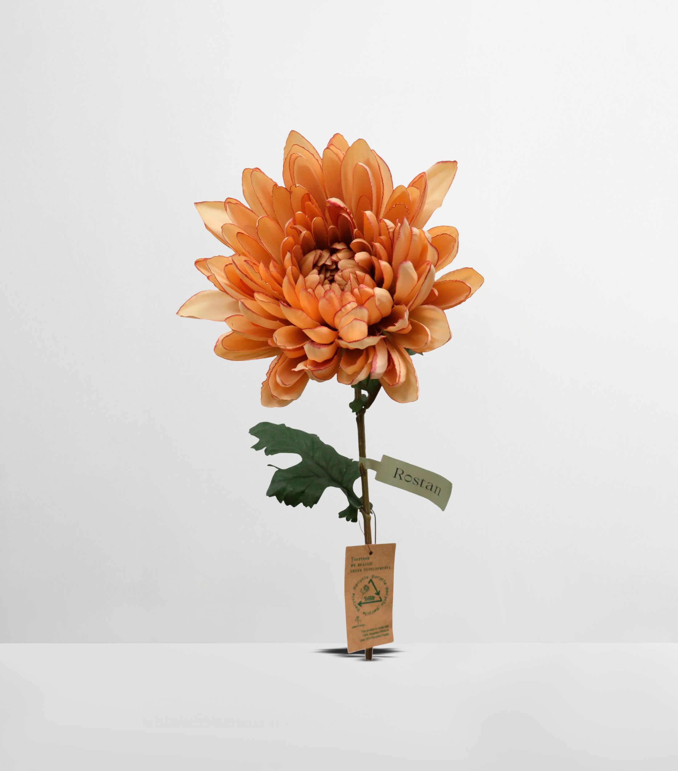 Flor Artificial Decorativa Crisantemo Beige