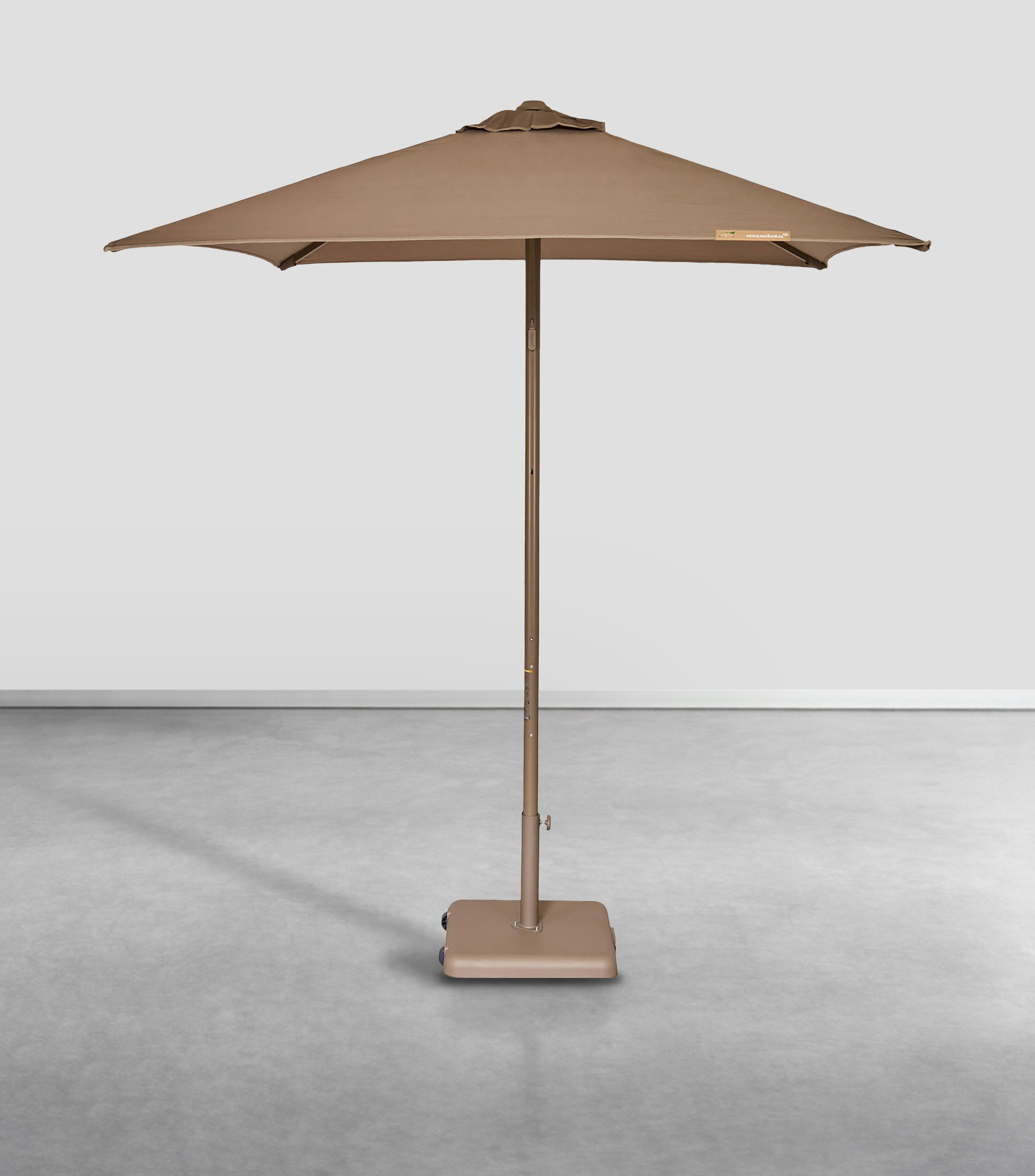 Sombrilla para exteriores en aluminio Taupe