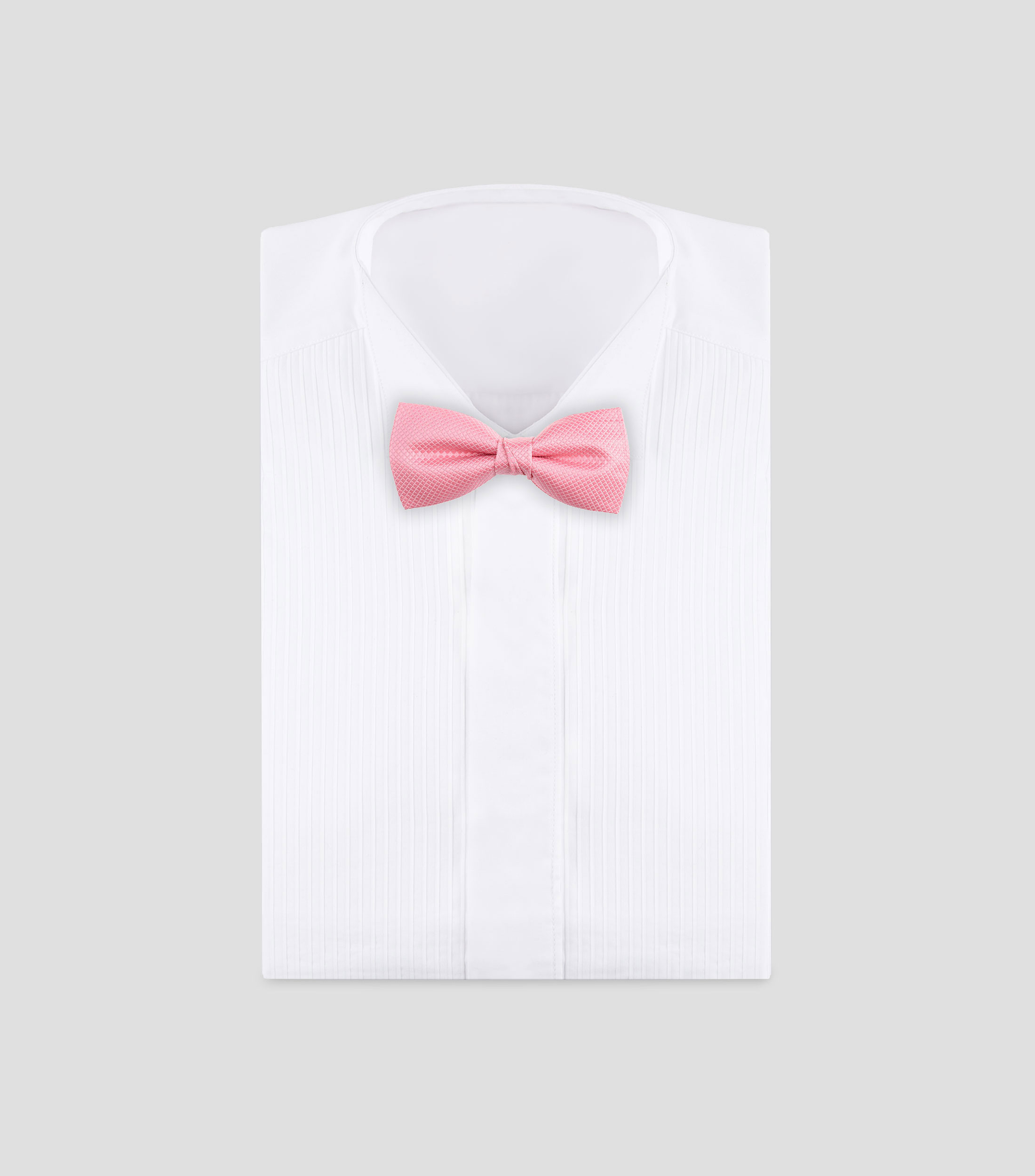 Corbata de moño rosa con microdiseño Niño