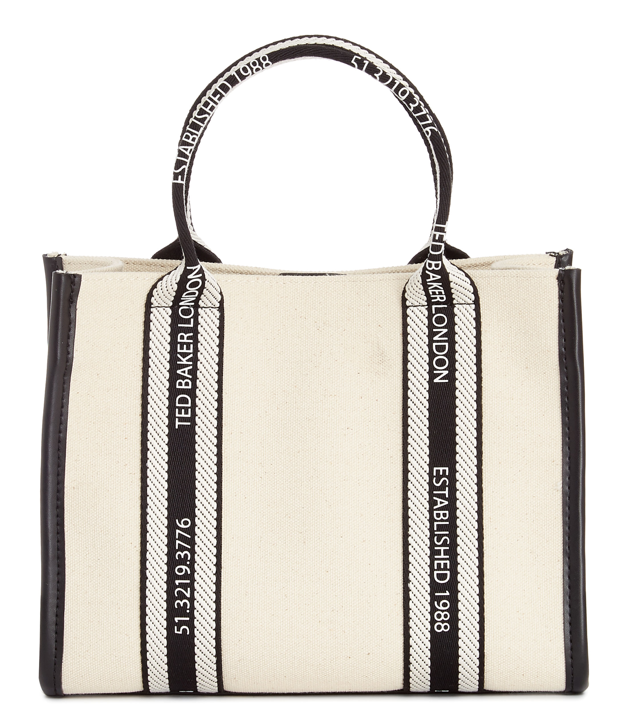 Bolso Ted Baker Floriya Grande - Cuero Con Detalle Láser, Marrón, 24x35x12 Cm, Correas Y Cierre De Cordón