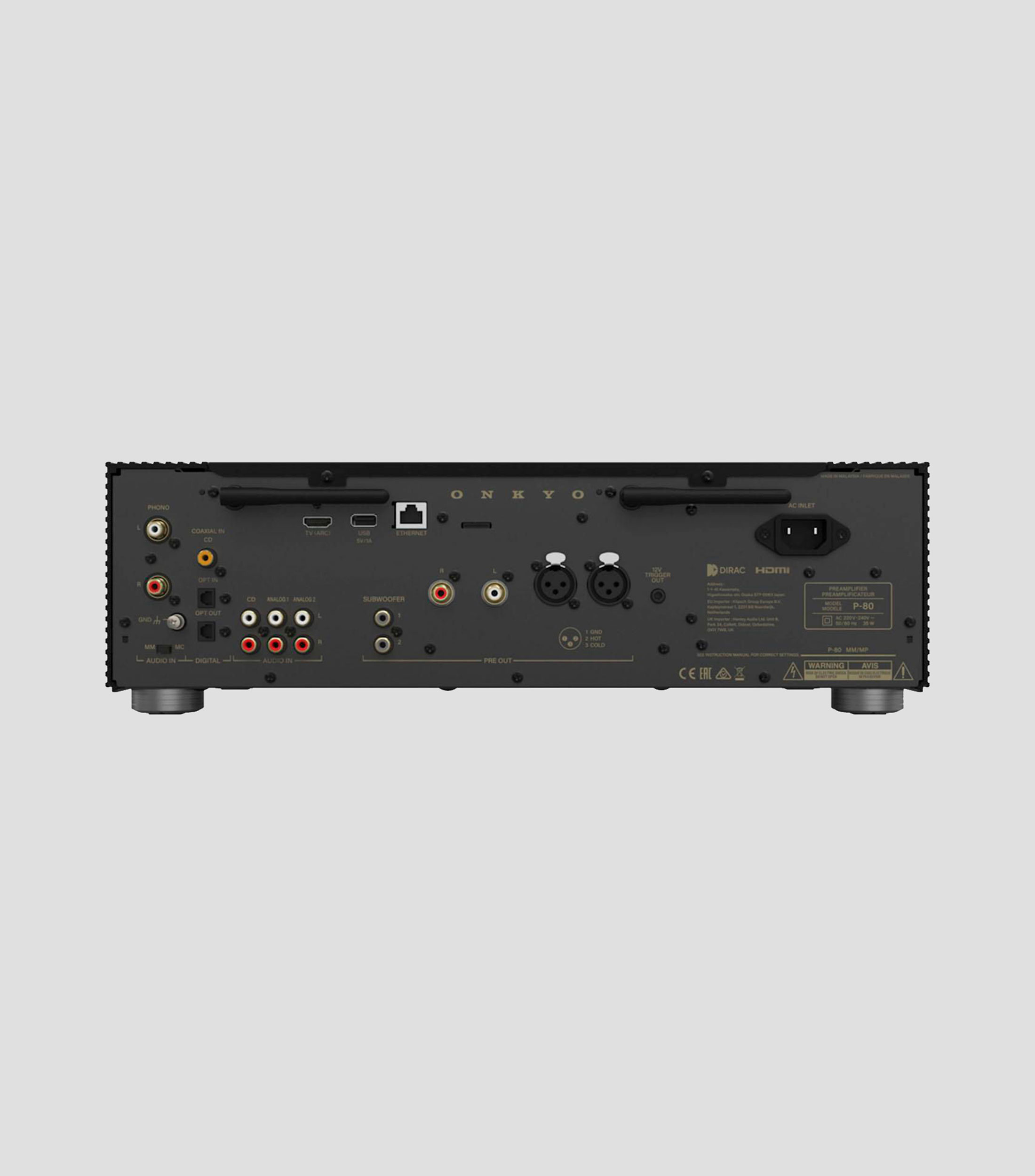 Preamplificador P-80 N Bluetooth 220 ohms