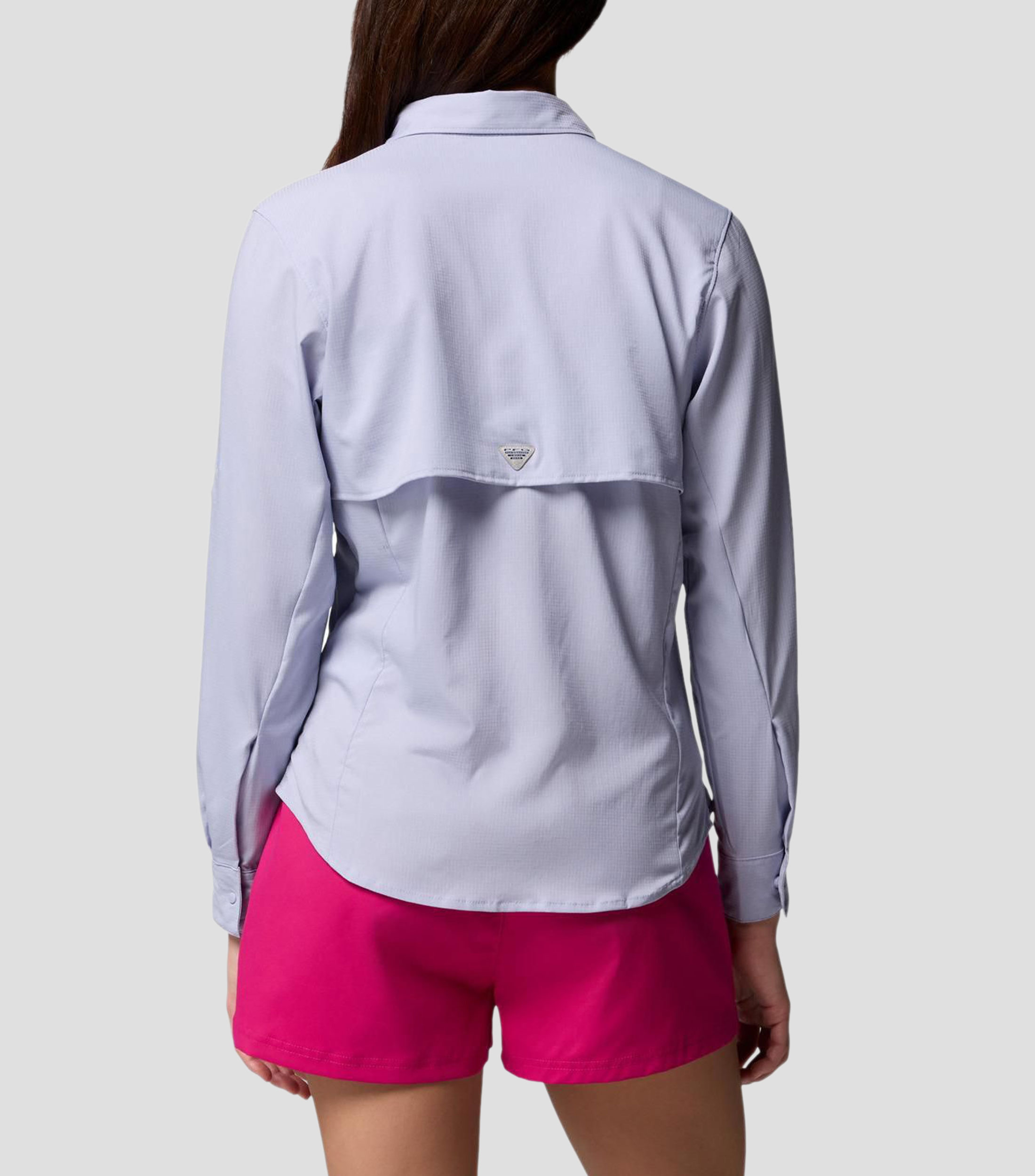Camisa deportiva liso manga larga Mujer