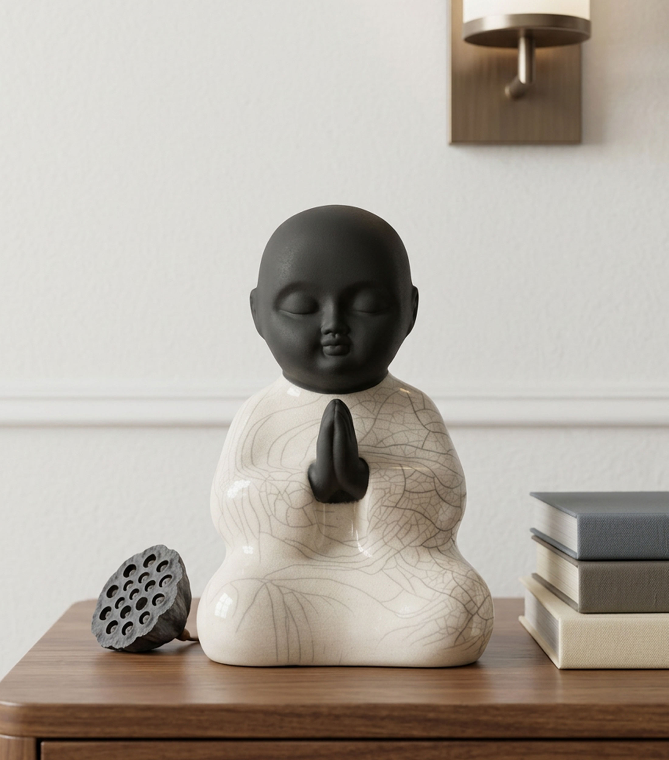 Figura decorativa Baby Buda Raku