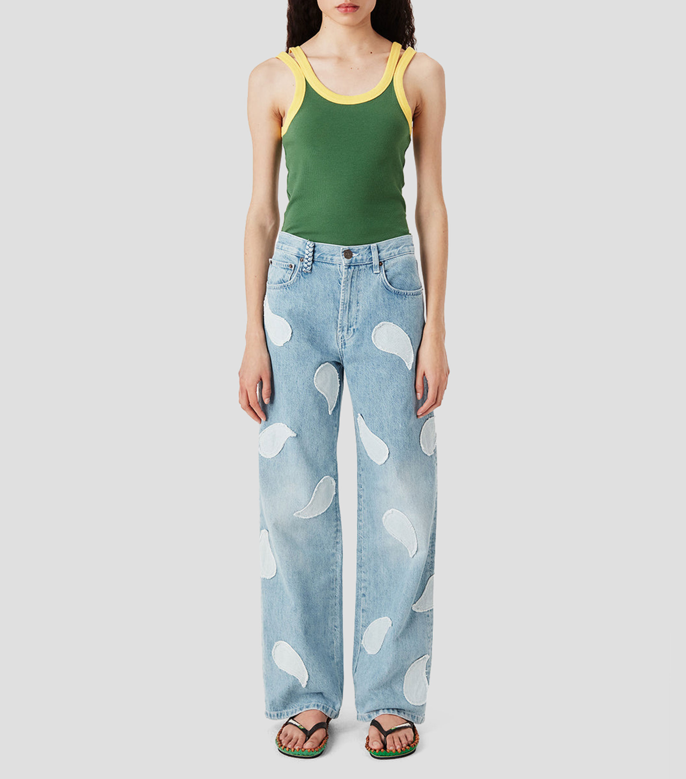 Blusa fantasía sin mangas Mujer