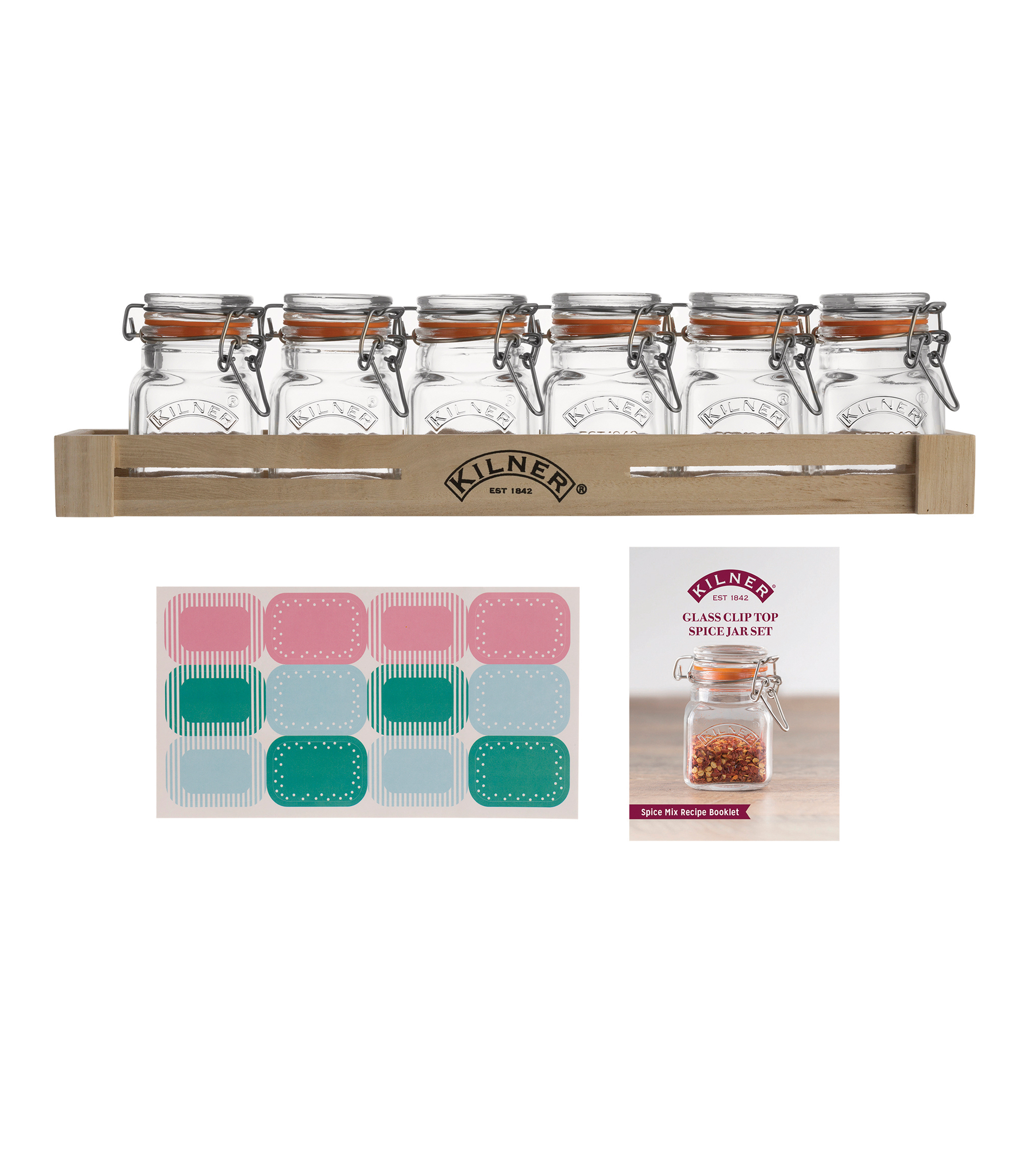 Juego de 6 Frascos para Especias Vid, 70 ml