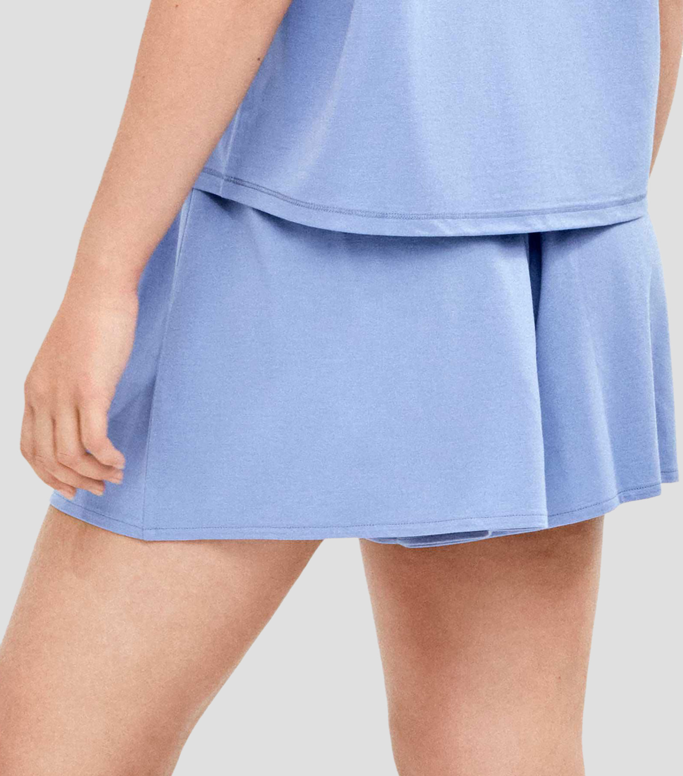 Short pijama sólido con jareta Mujer