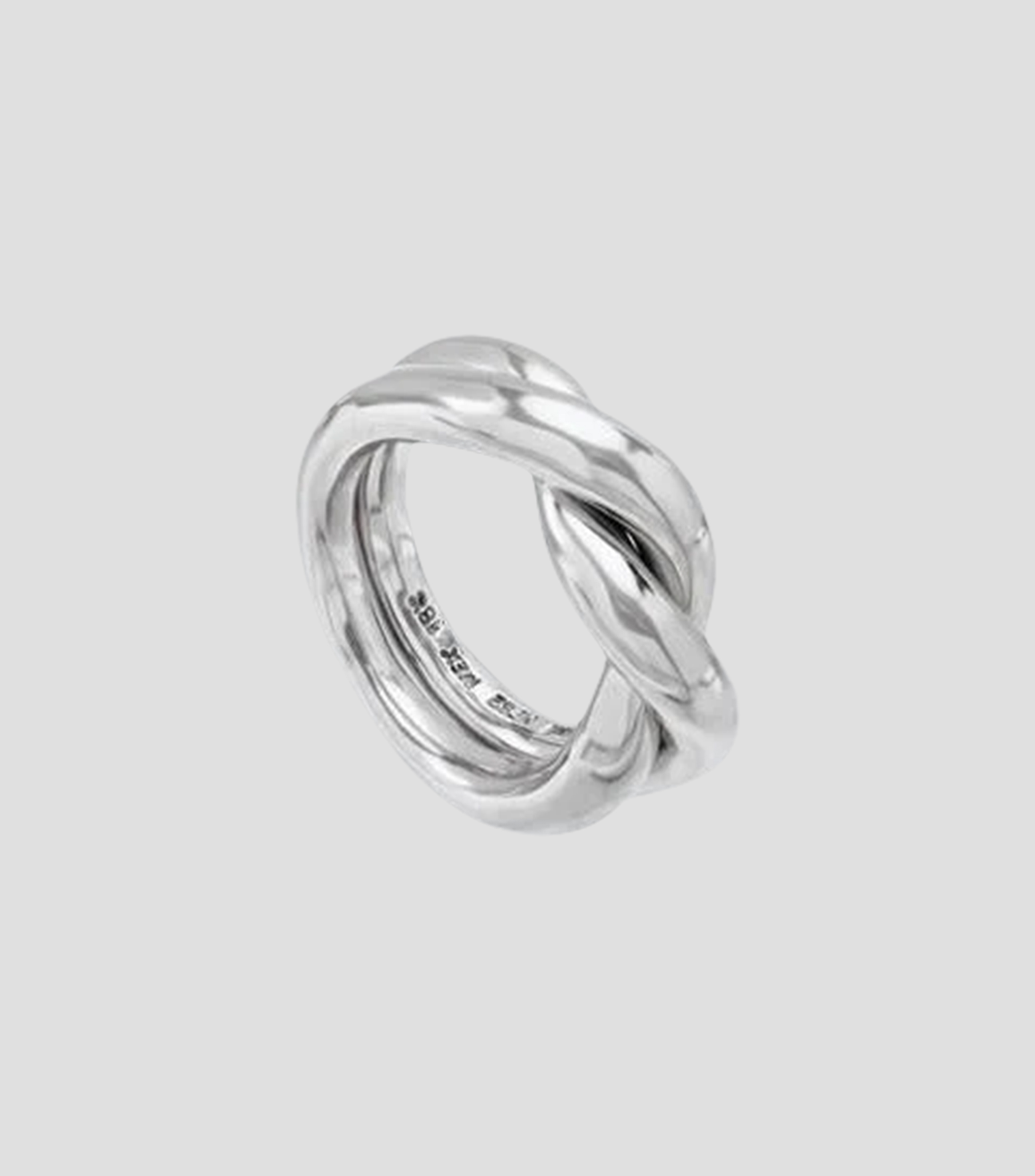 Anillo en plata Lazo Mujer