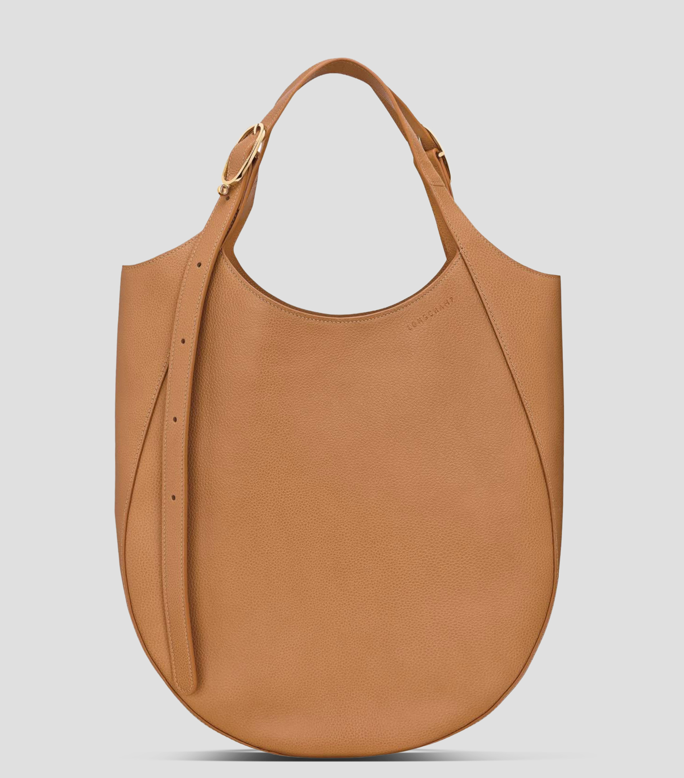 Bolsa shoulder lisa con detalle texturizado Mujer