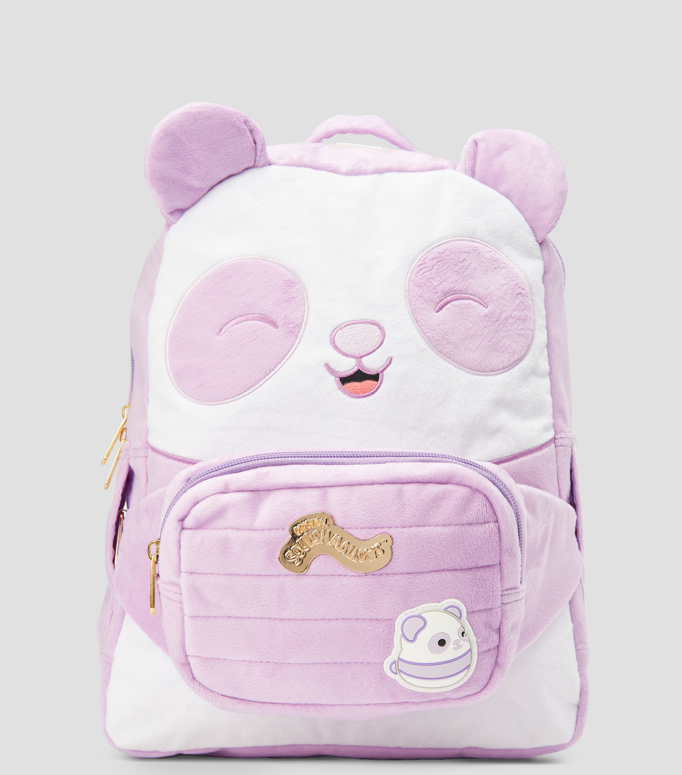 Mochila escolar Squishmallows Lila y Blanco Niña