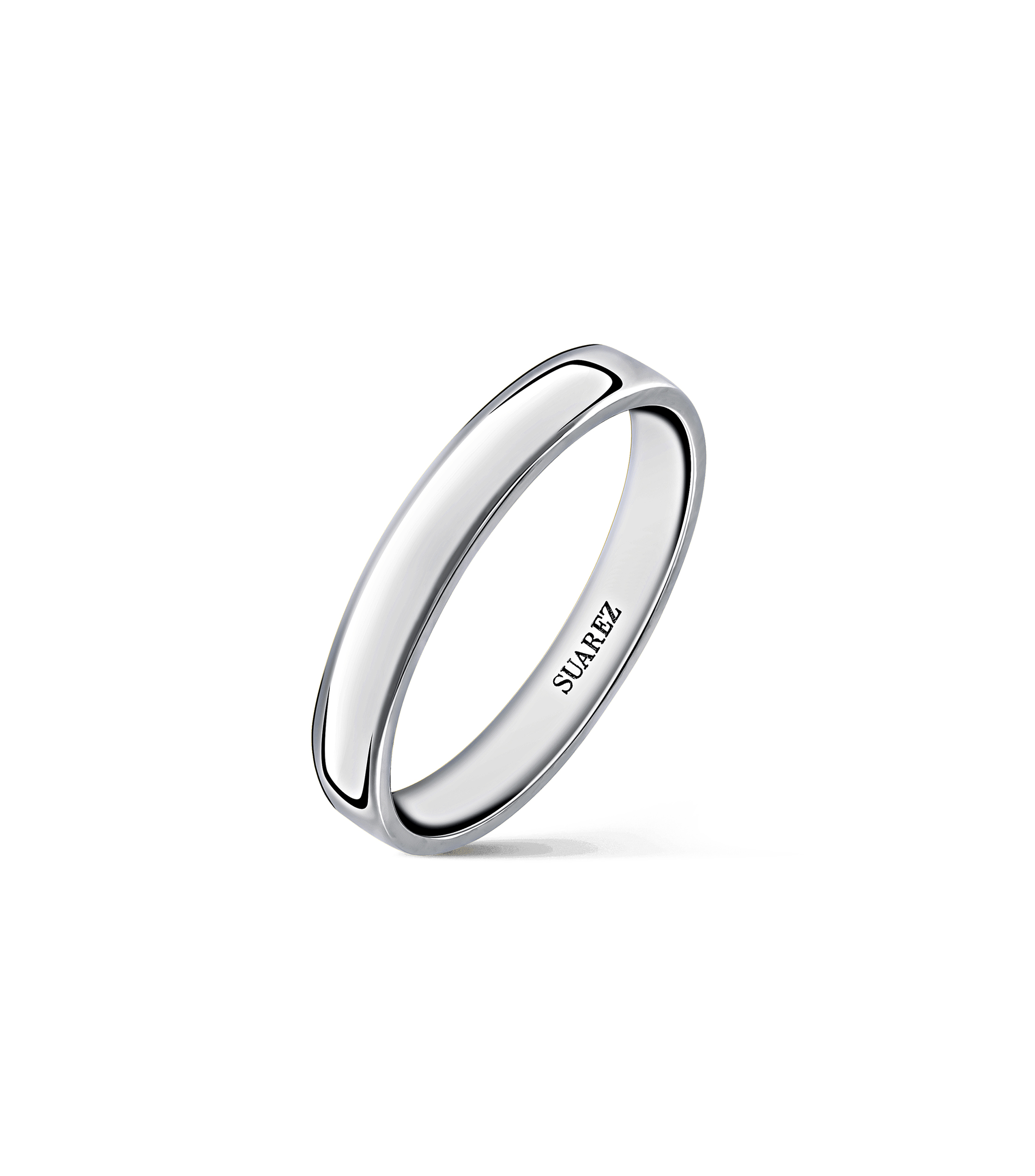 Argolla en platino Unisex