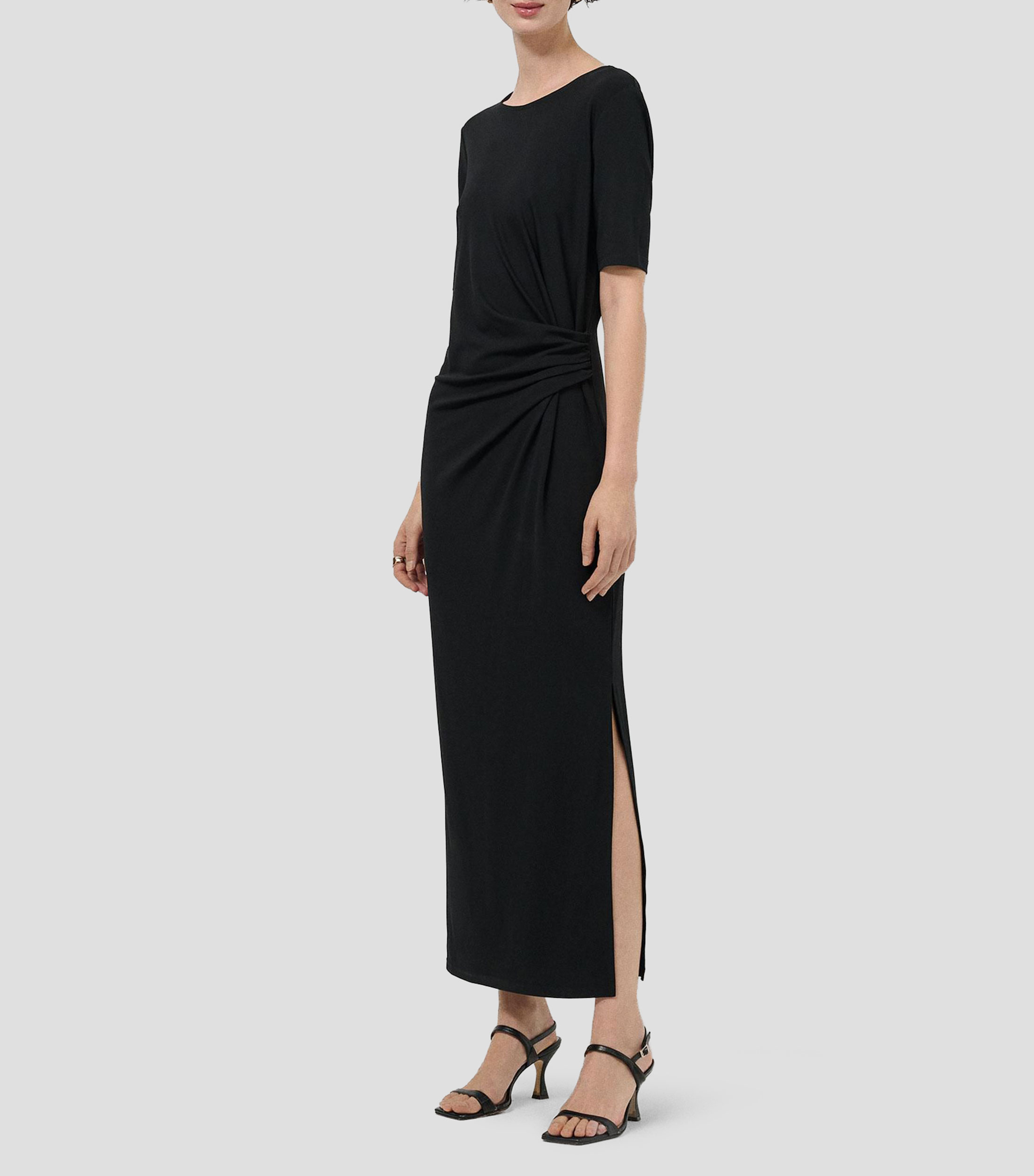 Vestido largo liso Mujer