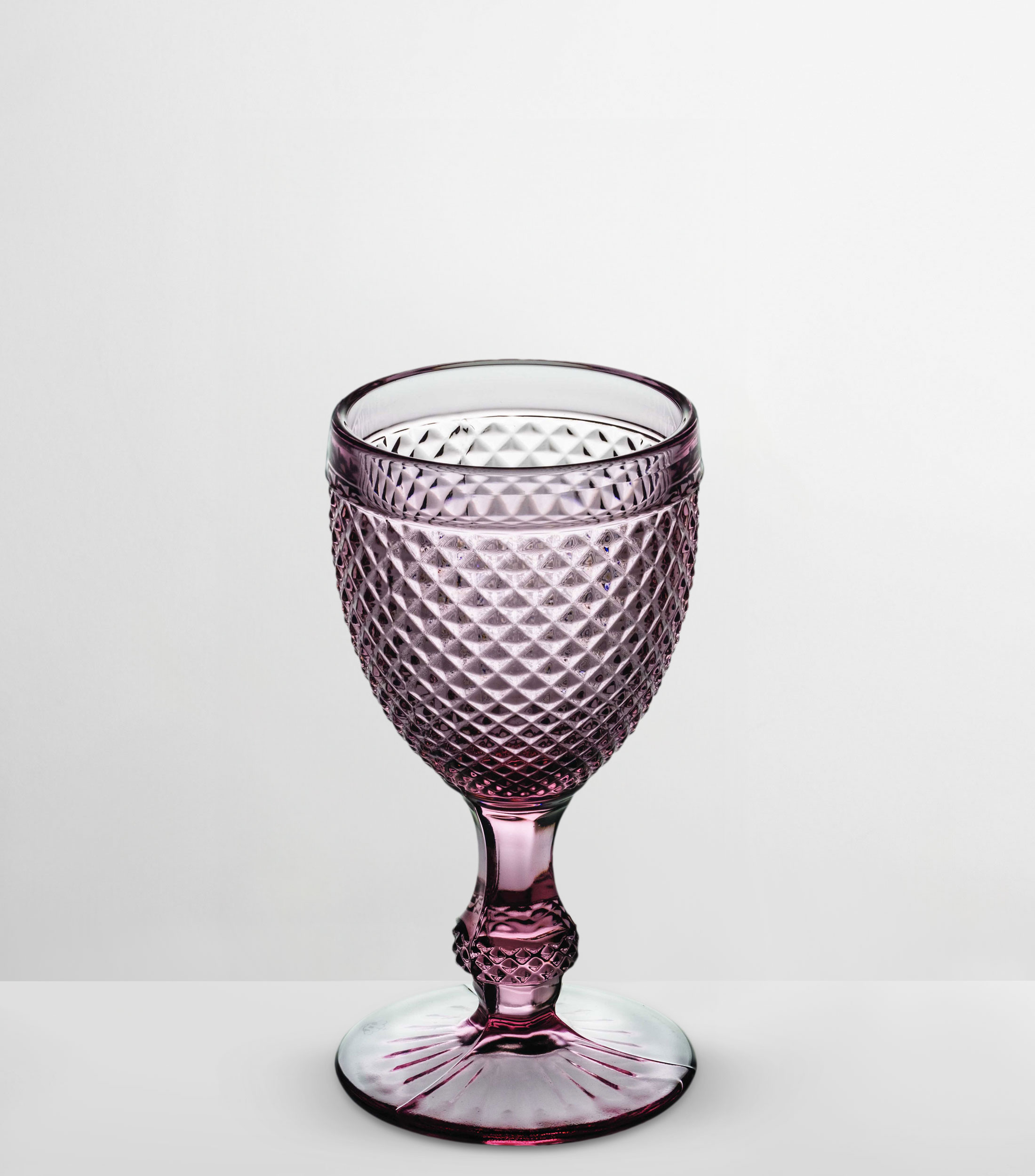 Set 4 Copas de Vino Tinto Bicos Rosa