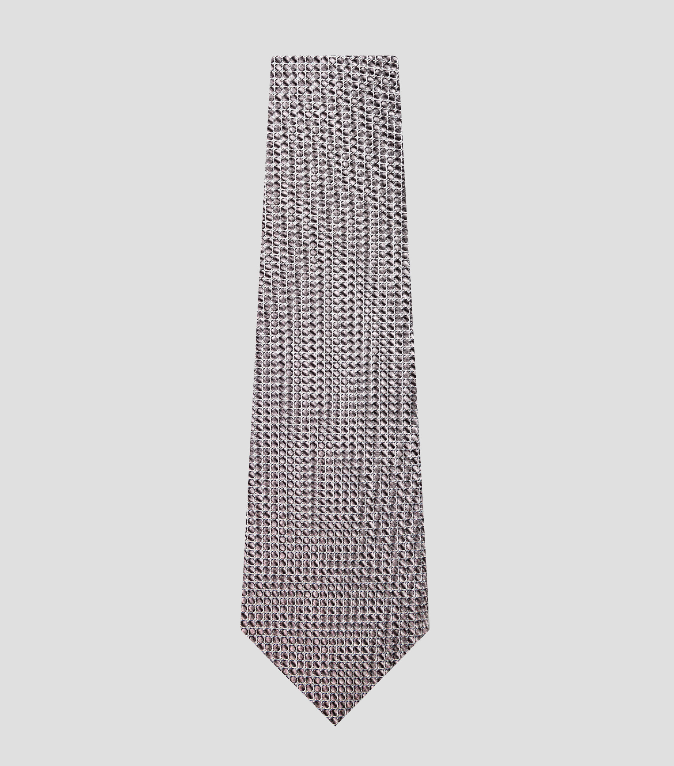 Corbata de seda con dibujo tejido en jacquard Hombre