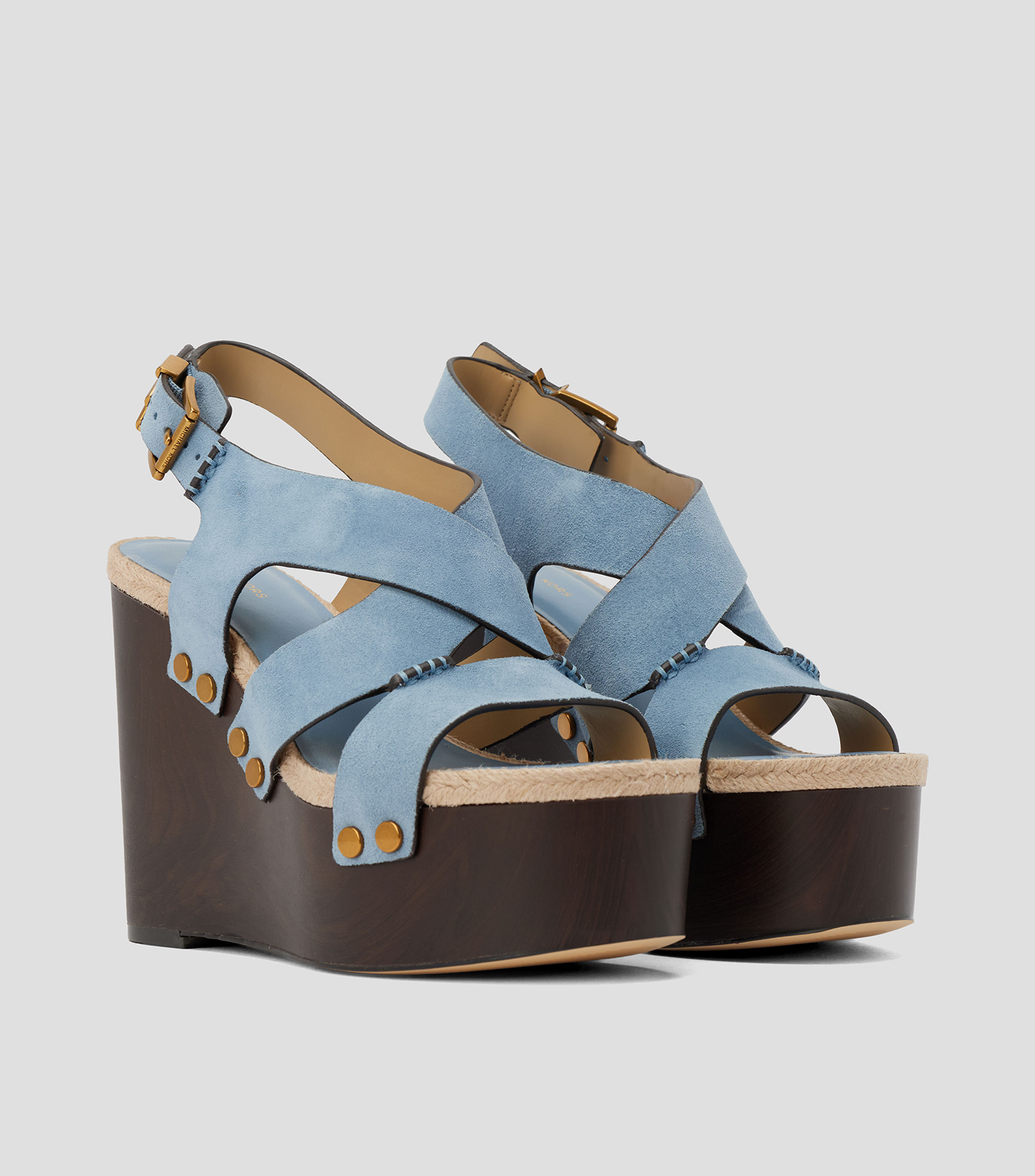 Sandalias con tacón alto de cuña Raven Mujer