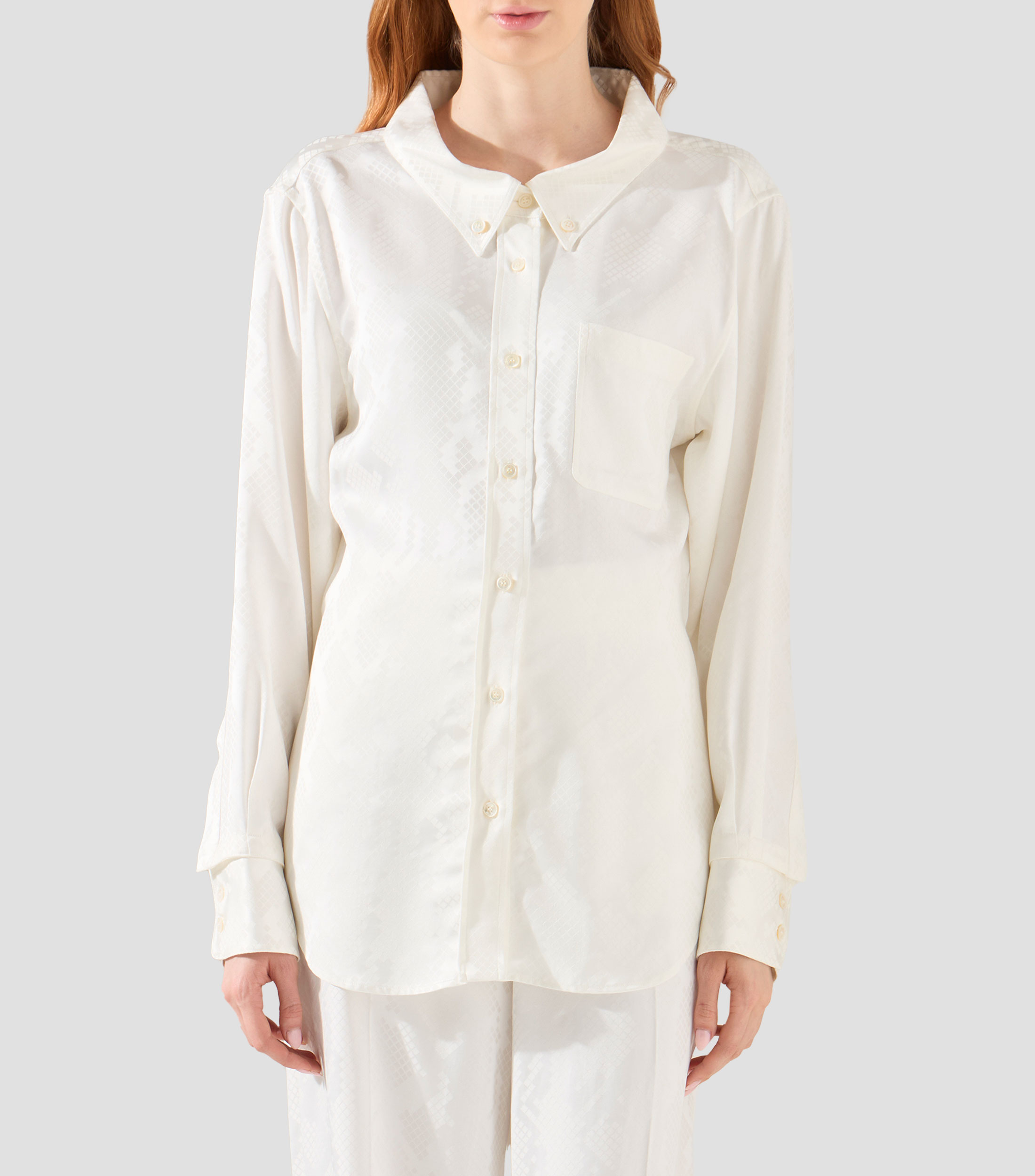 Camisa estampada con manga larga Mujer