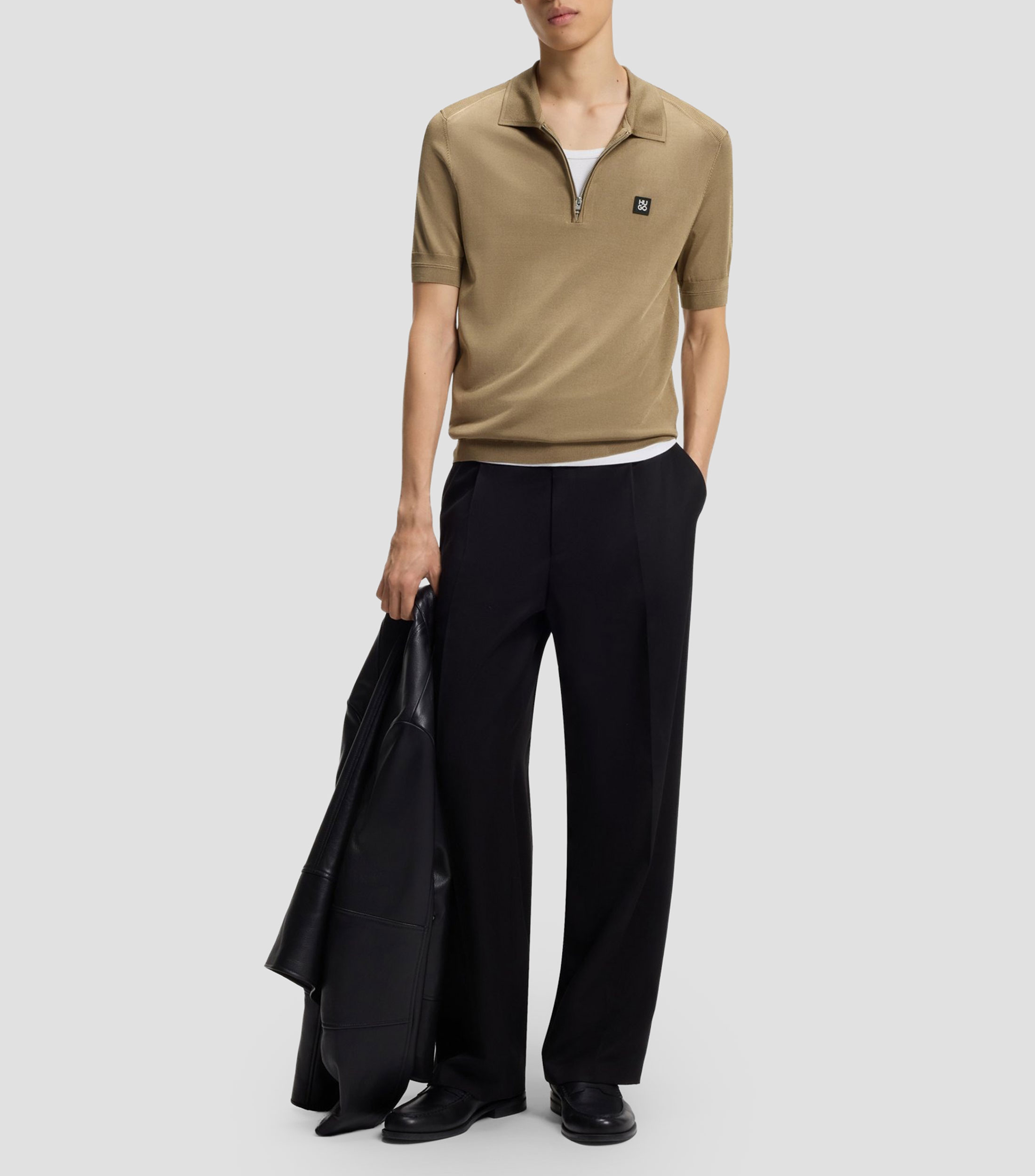 Playera tipo polo manga corta fantasía Hombre