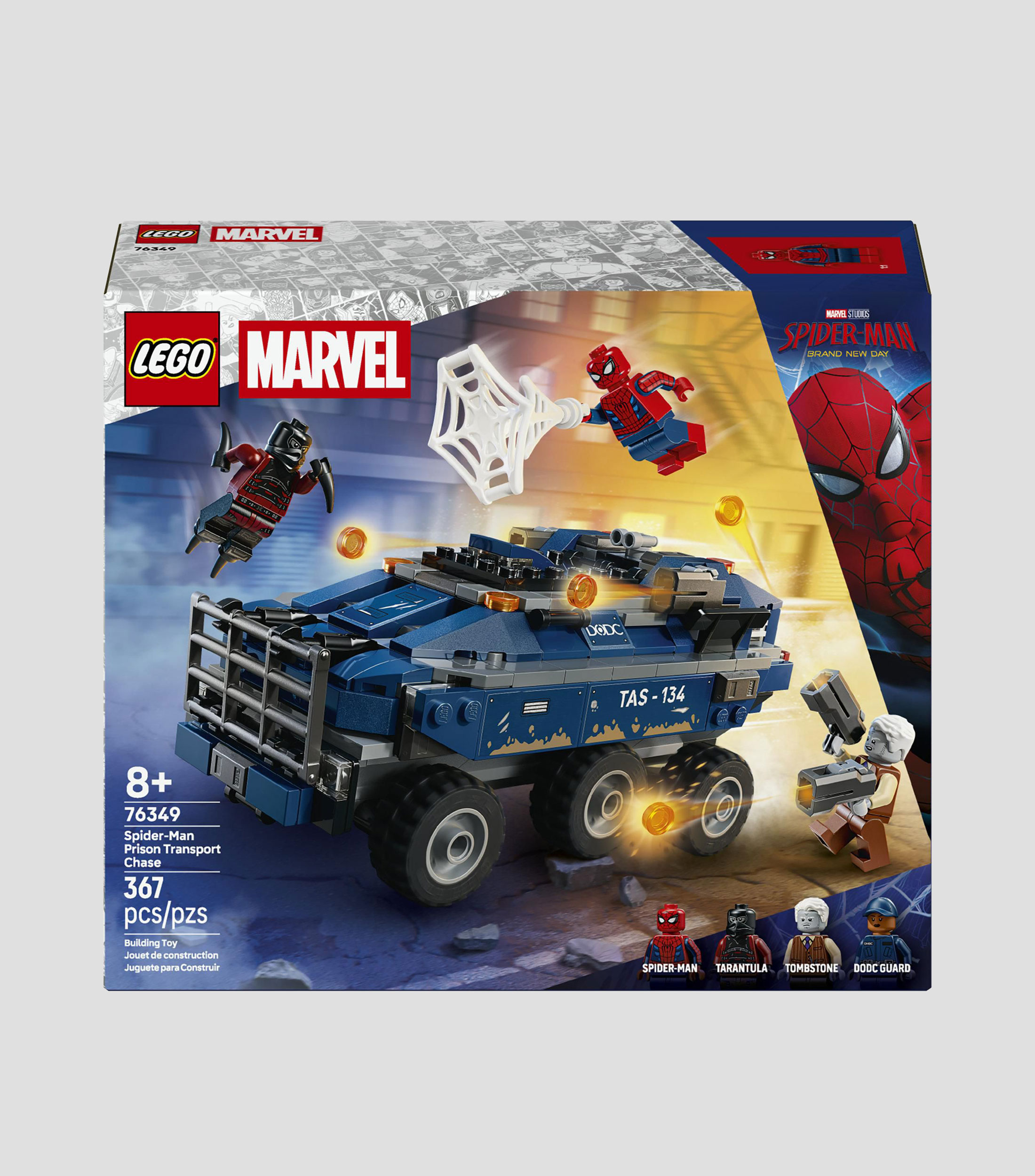 Lego Super Héroes Marvel Spider-Man Persecución del Transporte de Prisioneros 76349