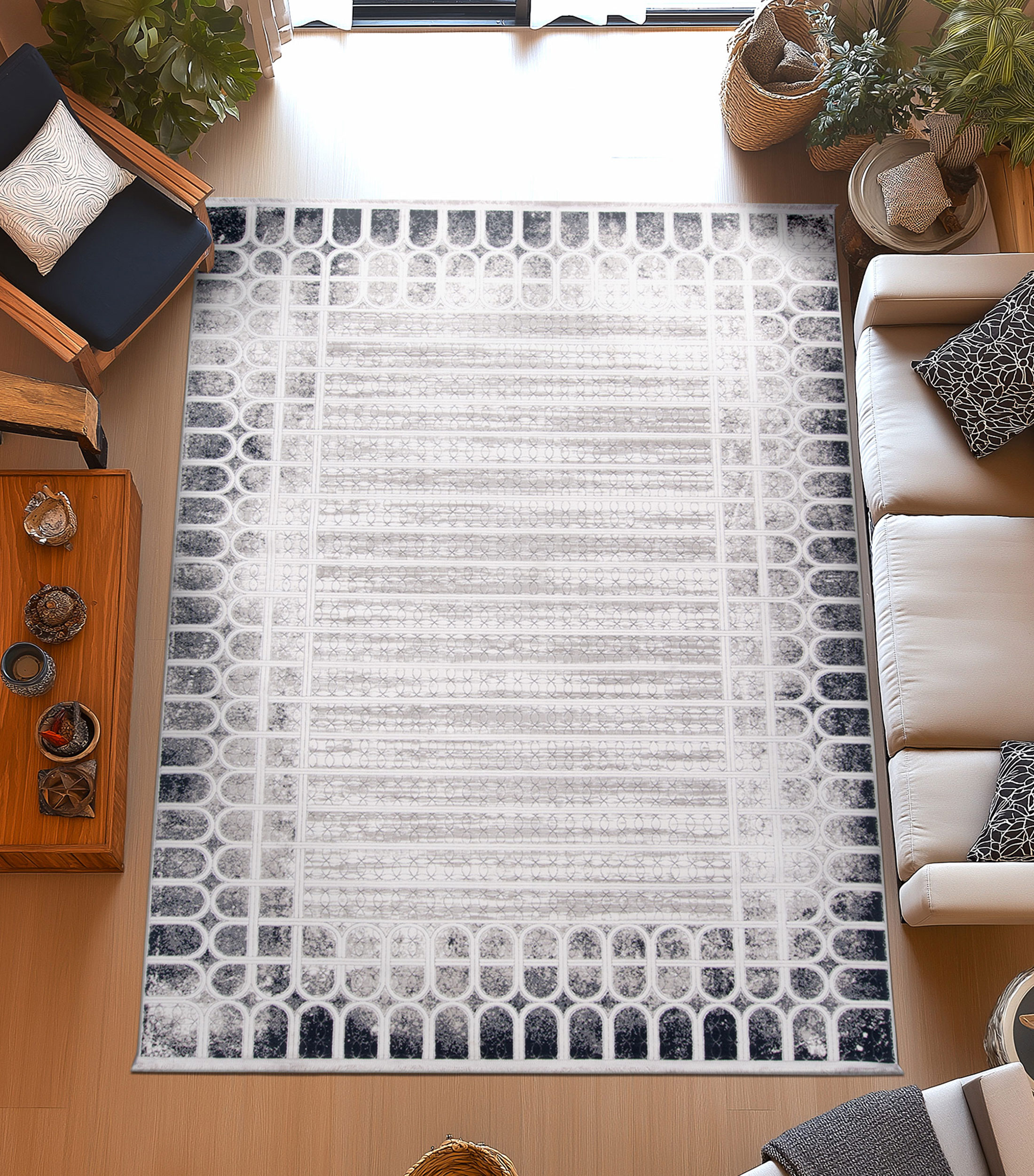 Tapete decorativo Shania 02 azul 230x160