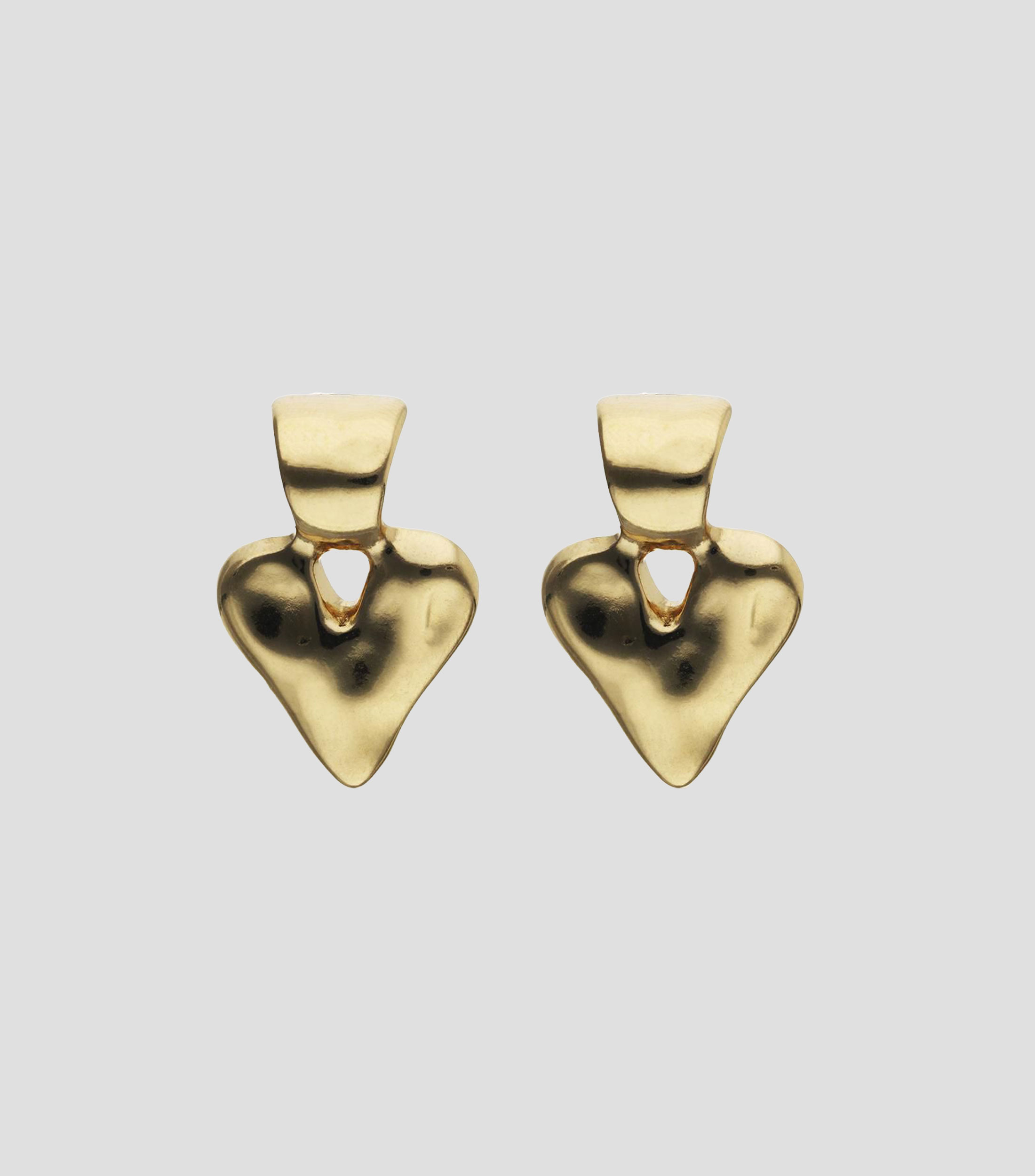 Pendientes largos corazón Mujer
