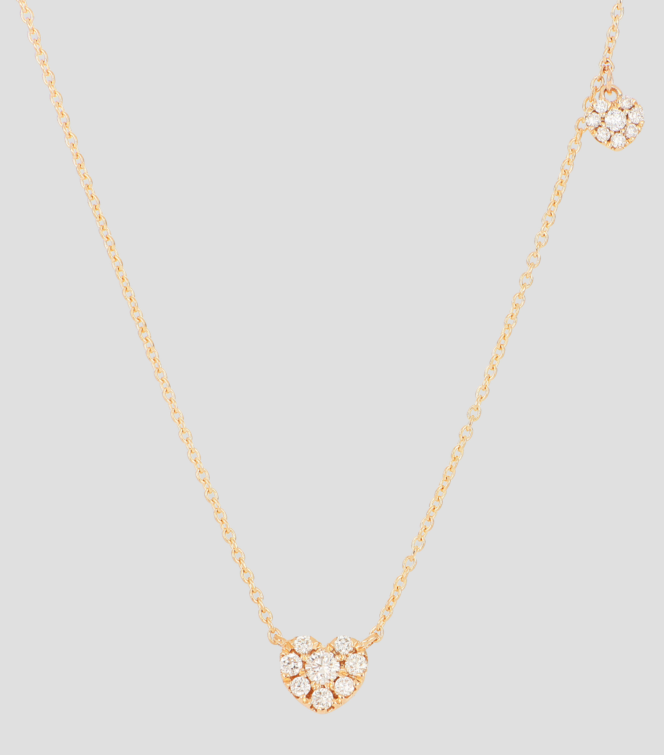 Gargantilla en oro amarillo 14 Kilates con diamantes Mujer