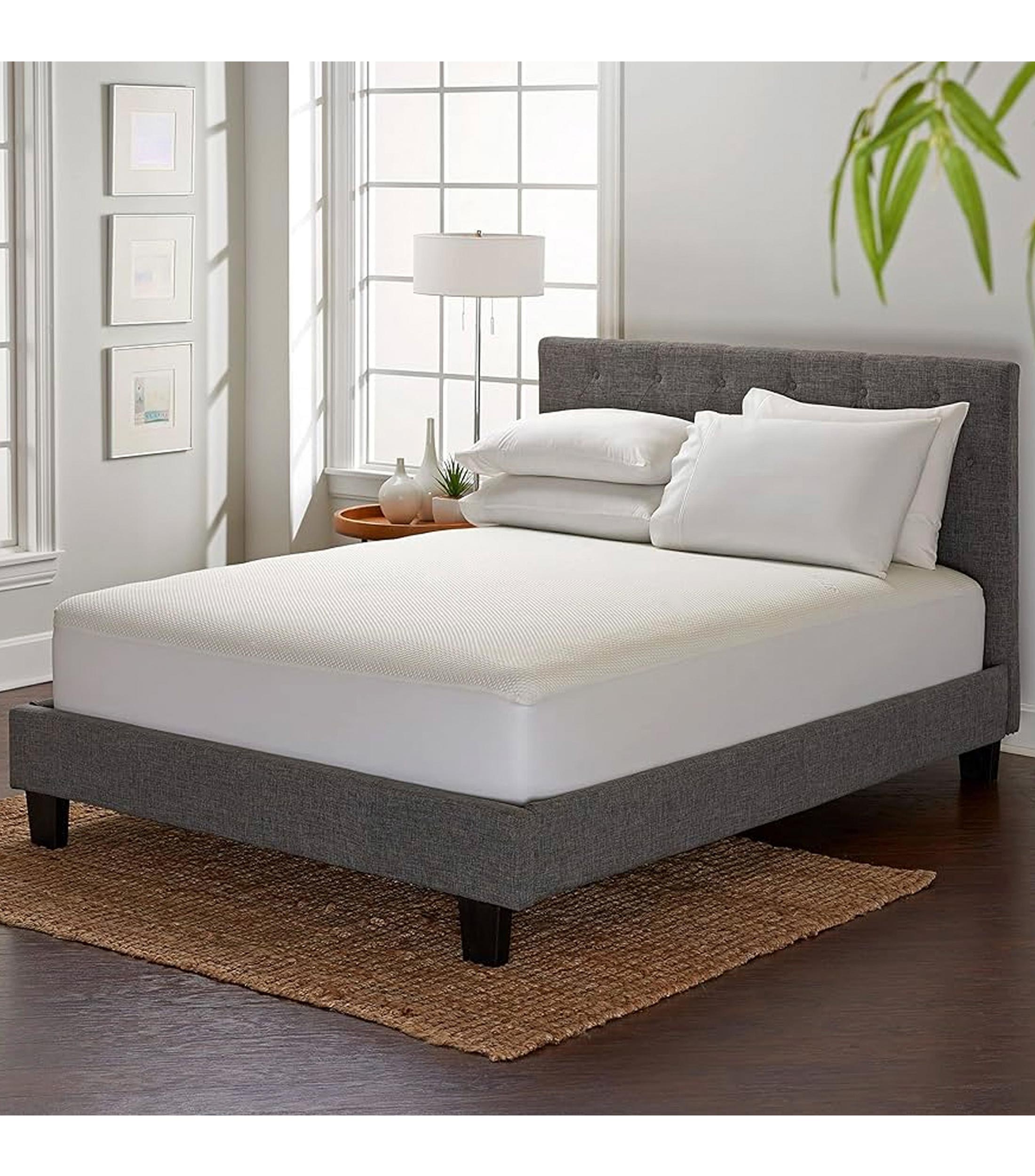 Cubre Colchón Matrimonial Tencel Blanco