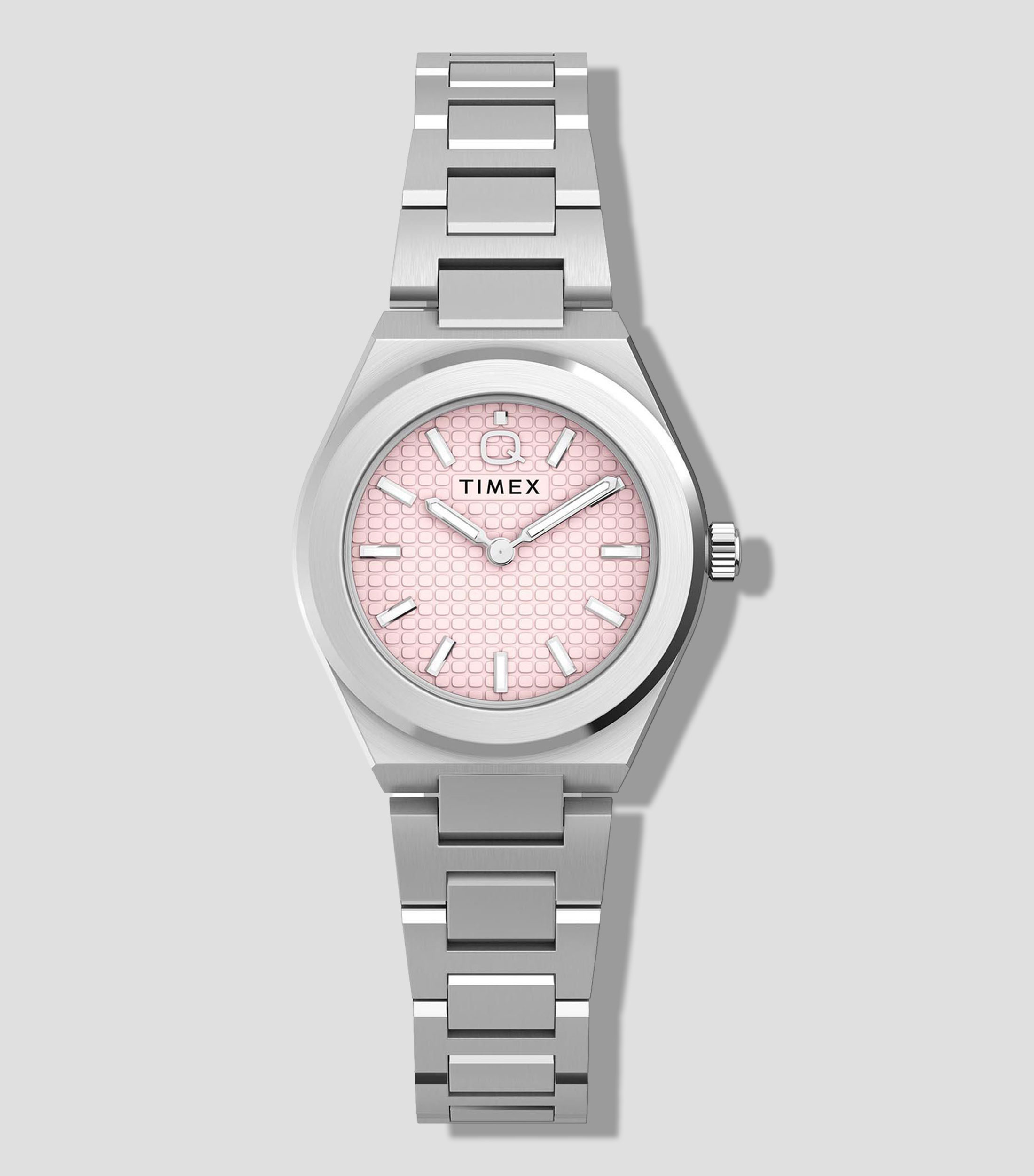 Reloj para mujer Q Timex casual, plata
