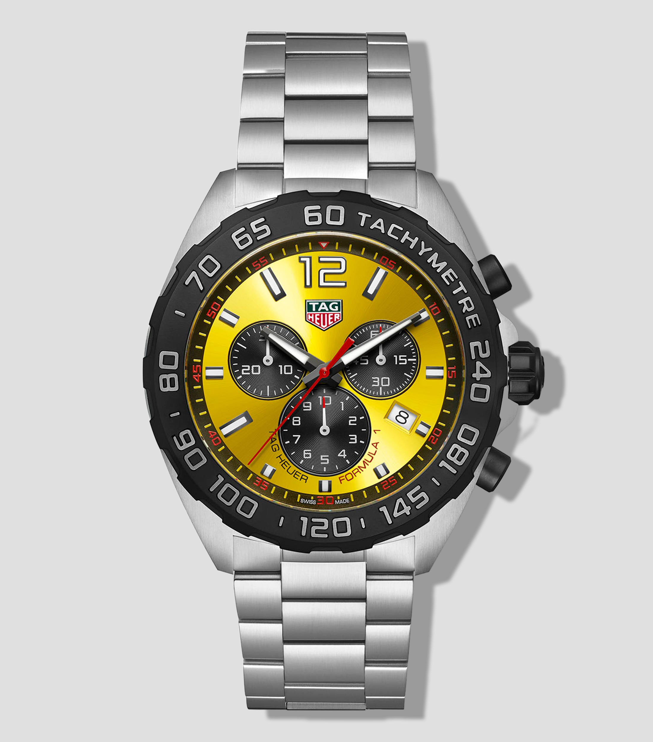 Reloj para hombre Formula 1 Casual, plateado