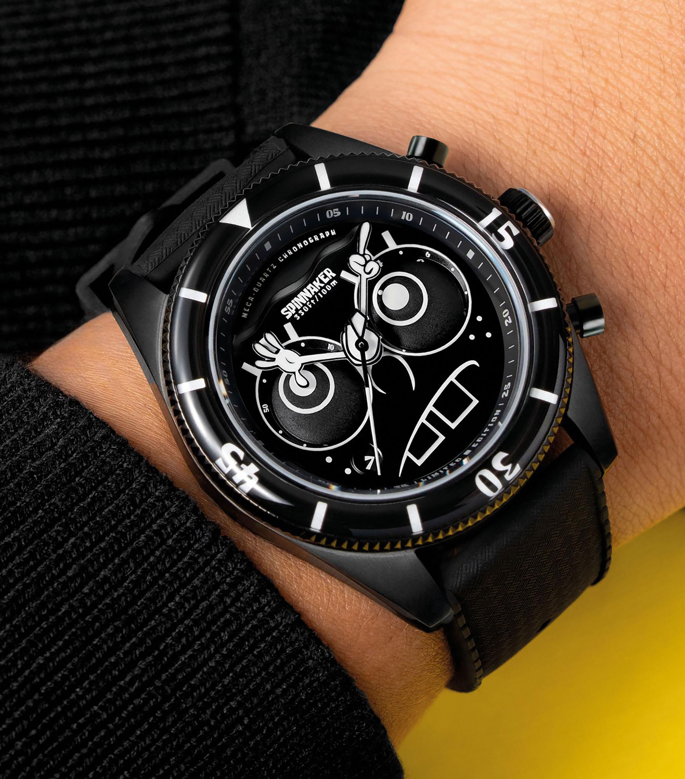 Reloj Unisex Bob Esponja Casual, Negro