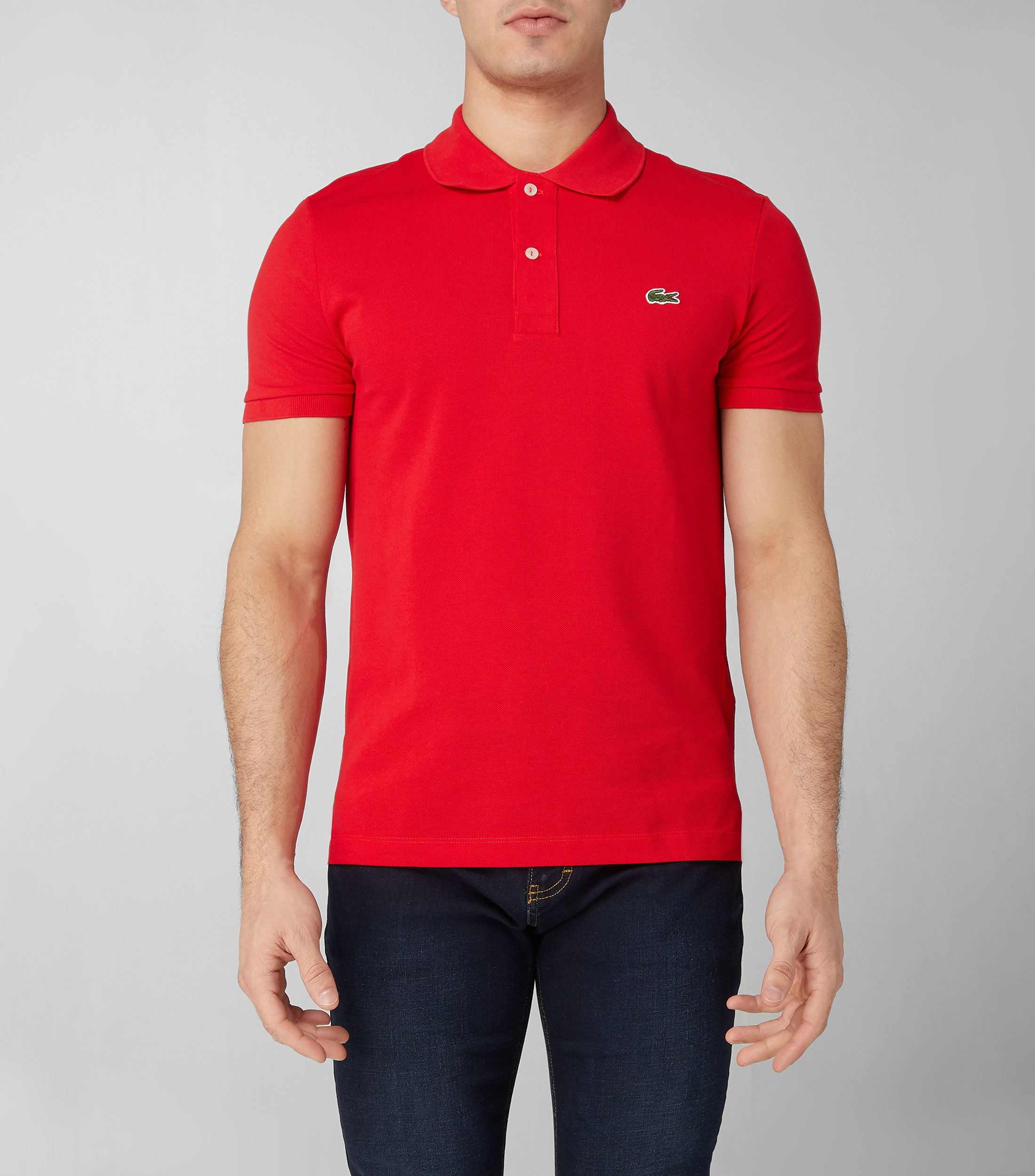 Playera tipo Polo manga corta lisa Hombre