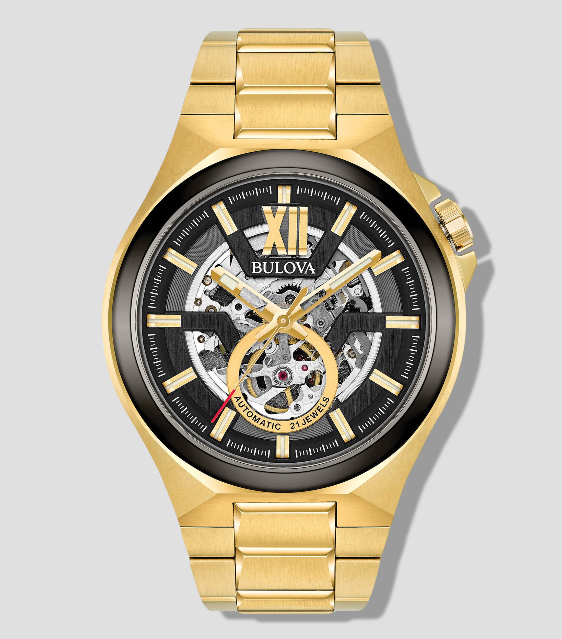 Reloj para Hombre Maquina De Vestir, Dorado, Negro