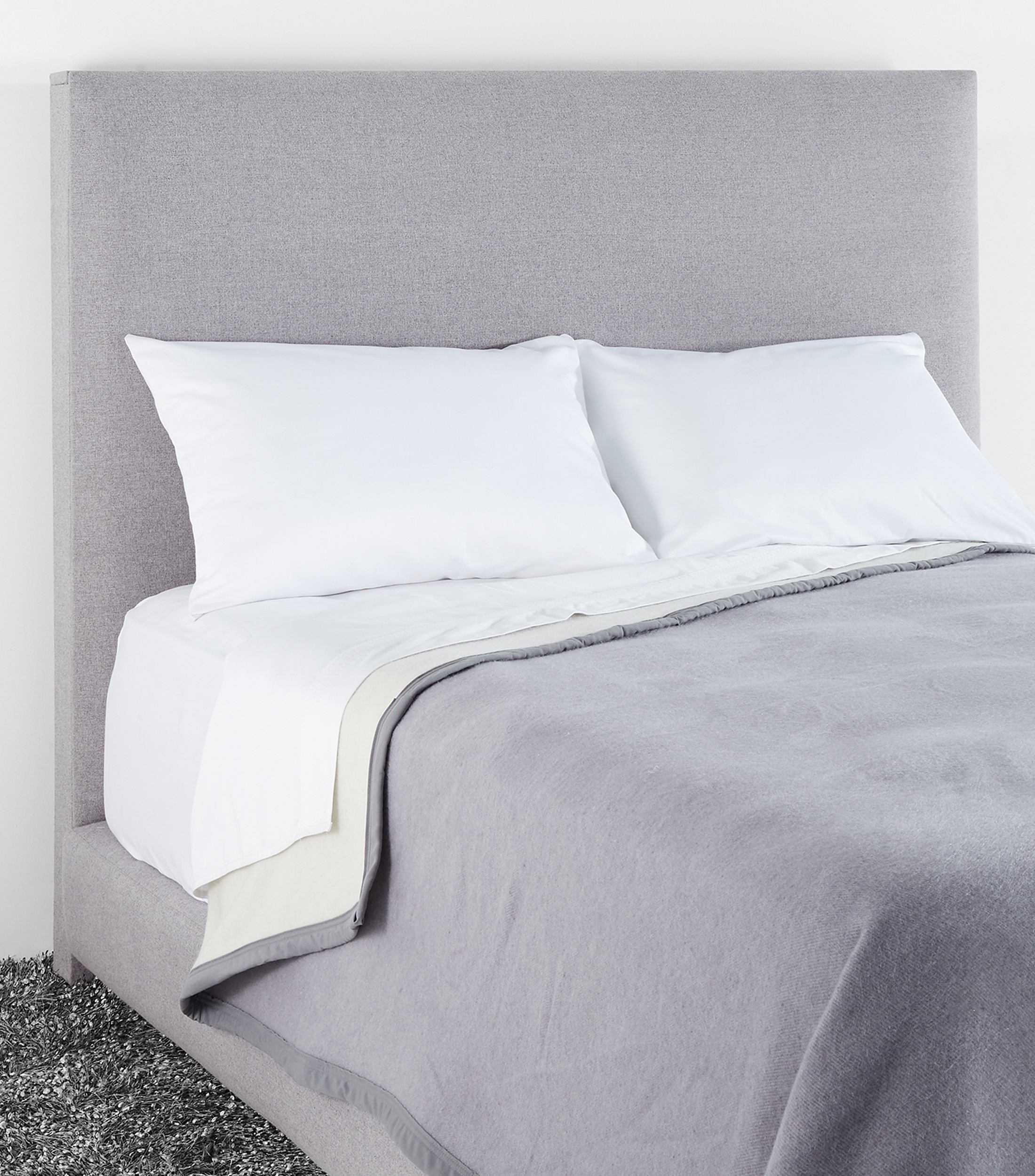 COBERTOR KS BICOLOR GRIS MERINO