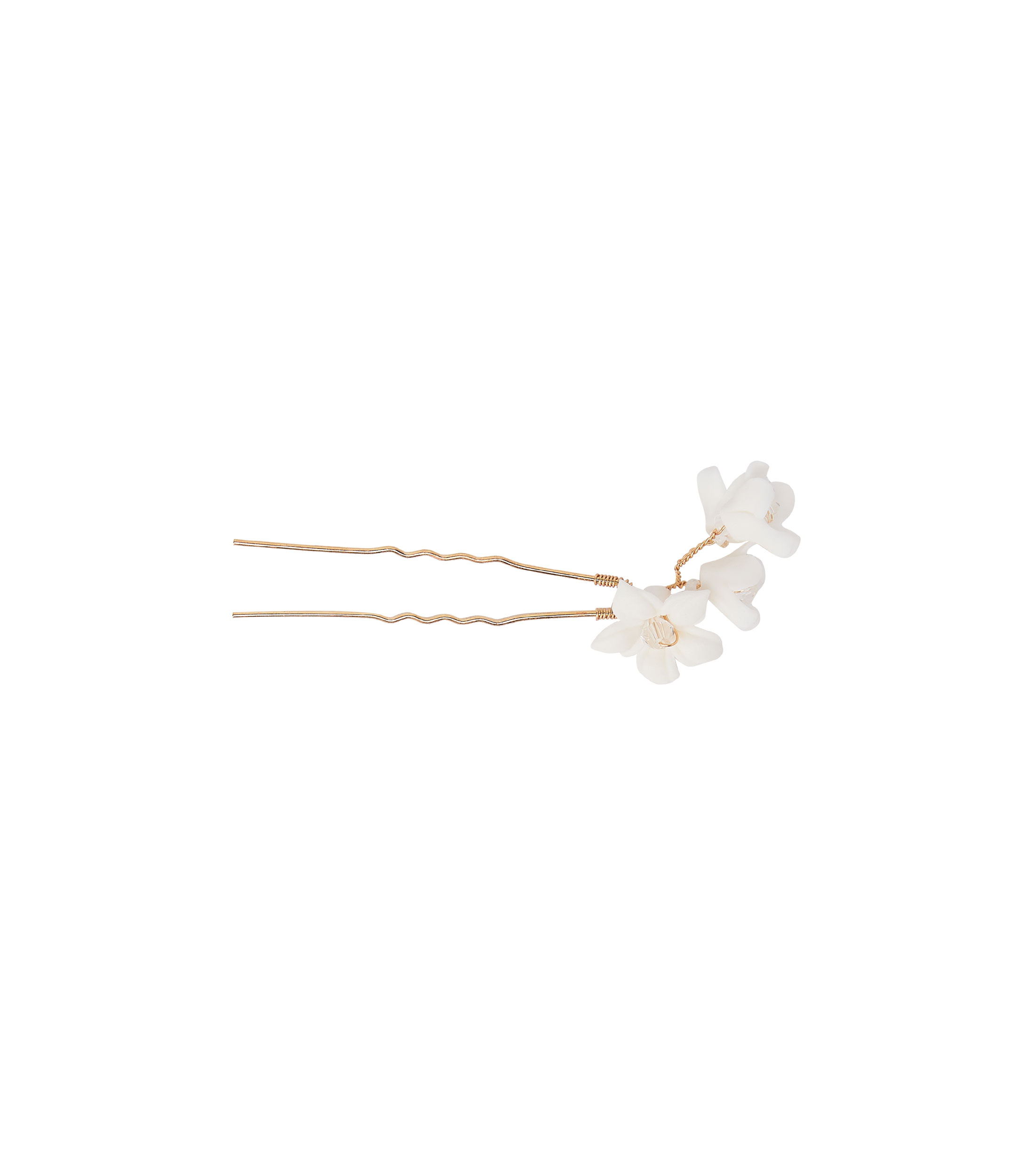Set 2 Pasadores para el Cabello Orquídea Blanca Mujer