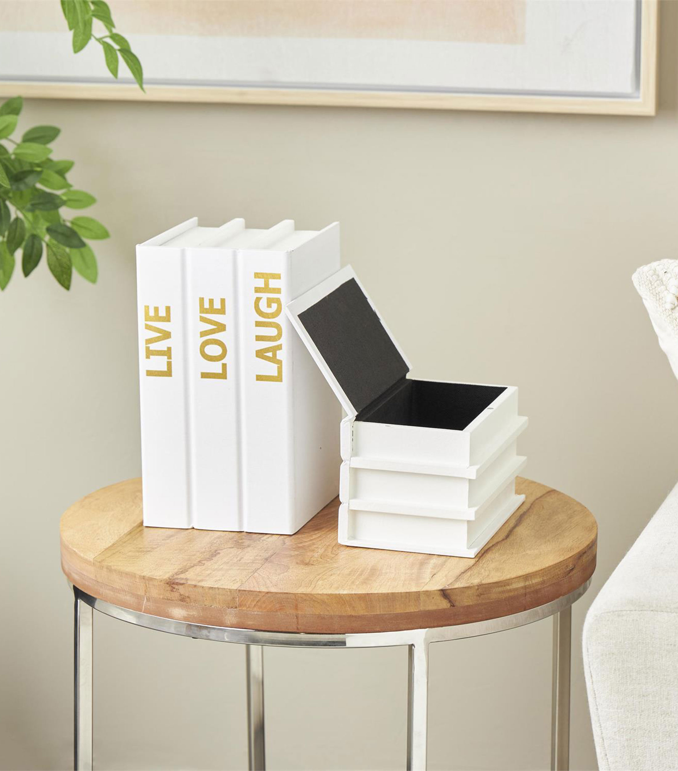 Set 2 Cajas Decorativas Libros