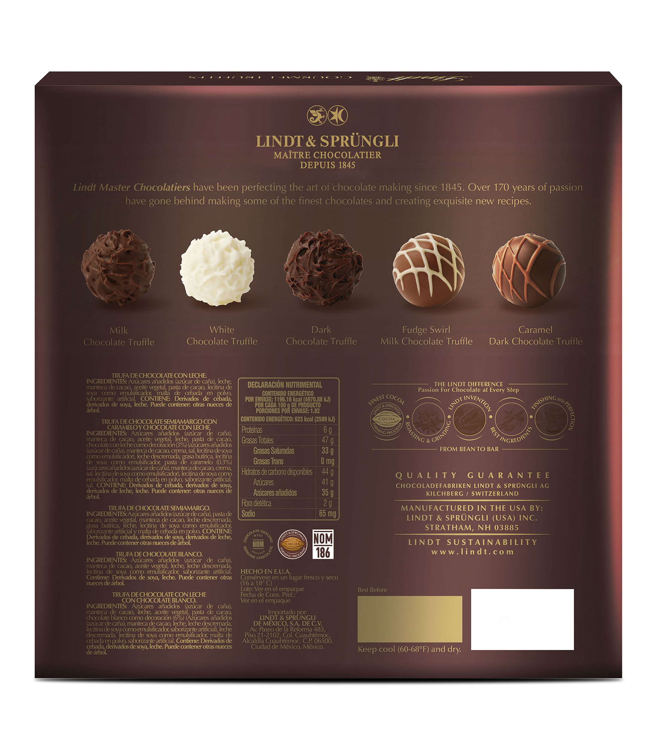 Chocolate Lindt Trufa Gourm Box, 192 g