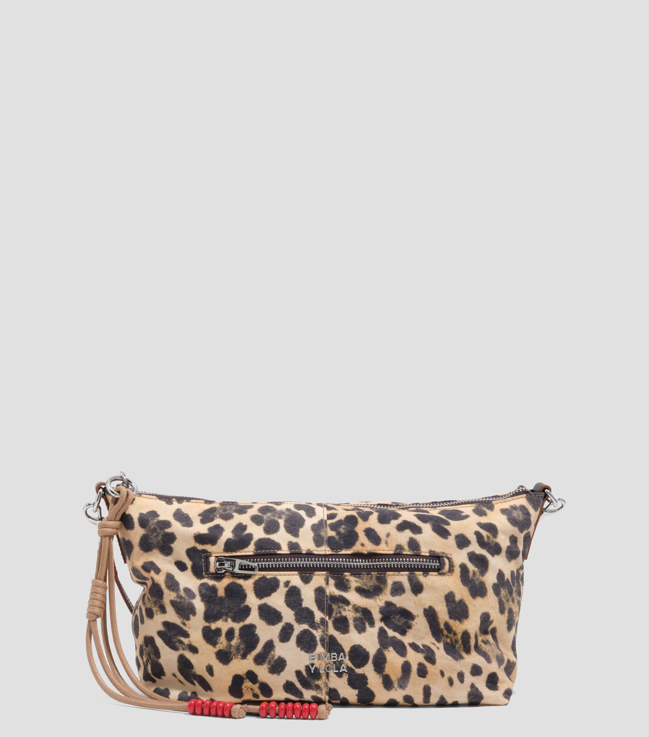 Bolsa Trapecio leopardo natural Mujer