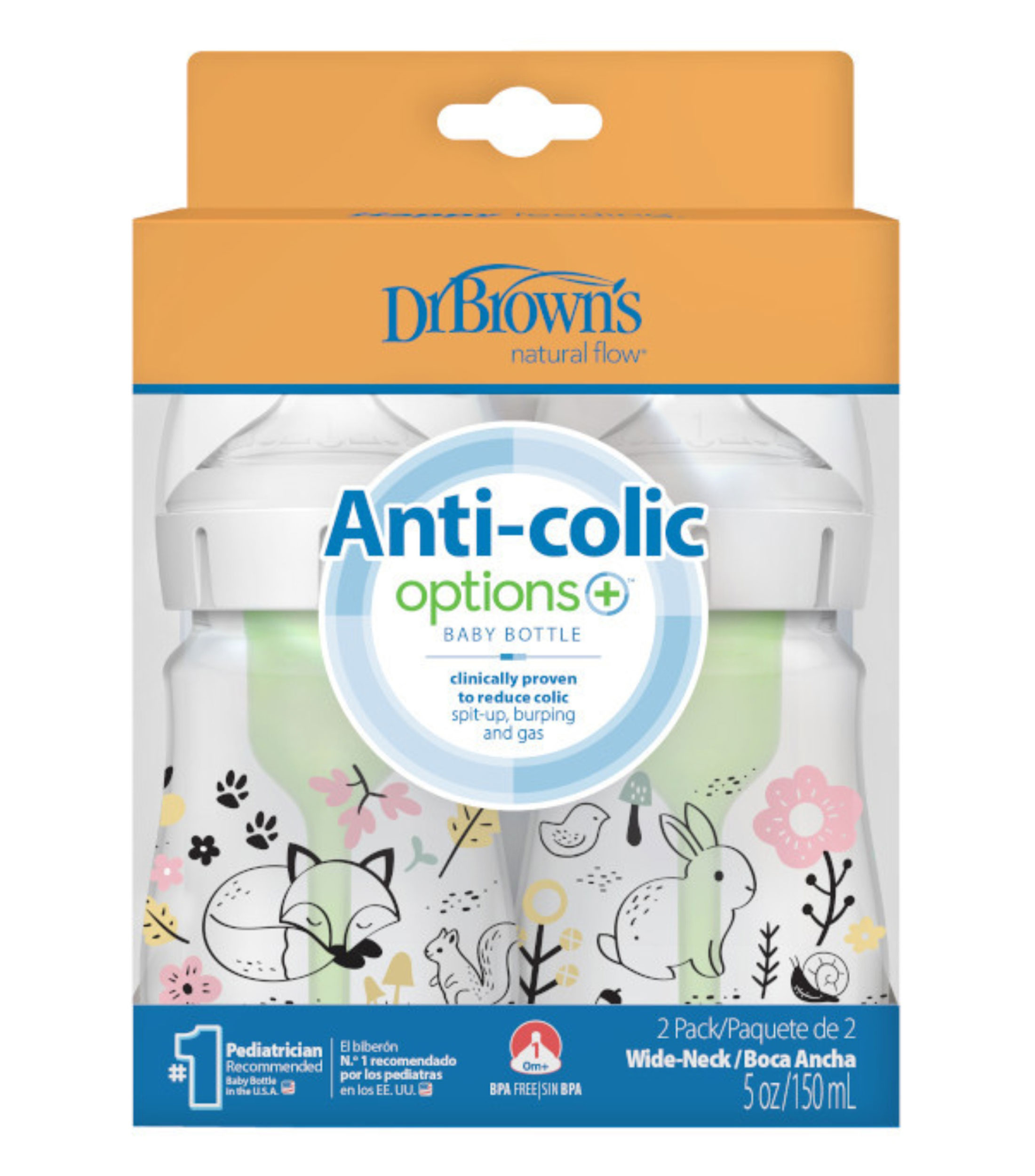 Set 2 Biberones Bosque, 150 ml