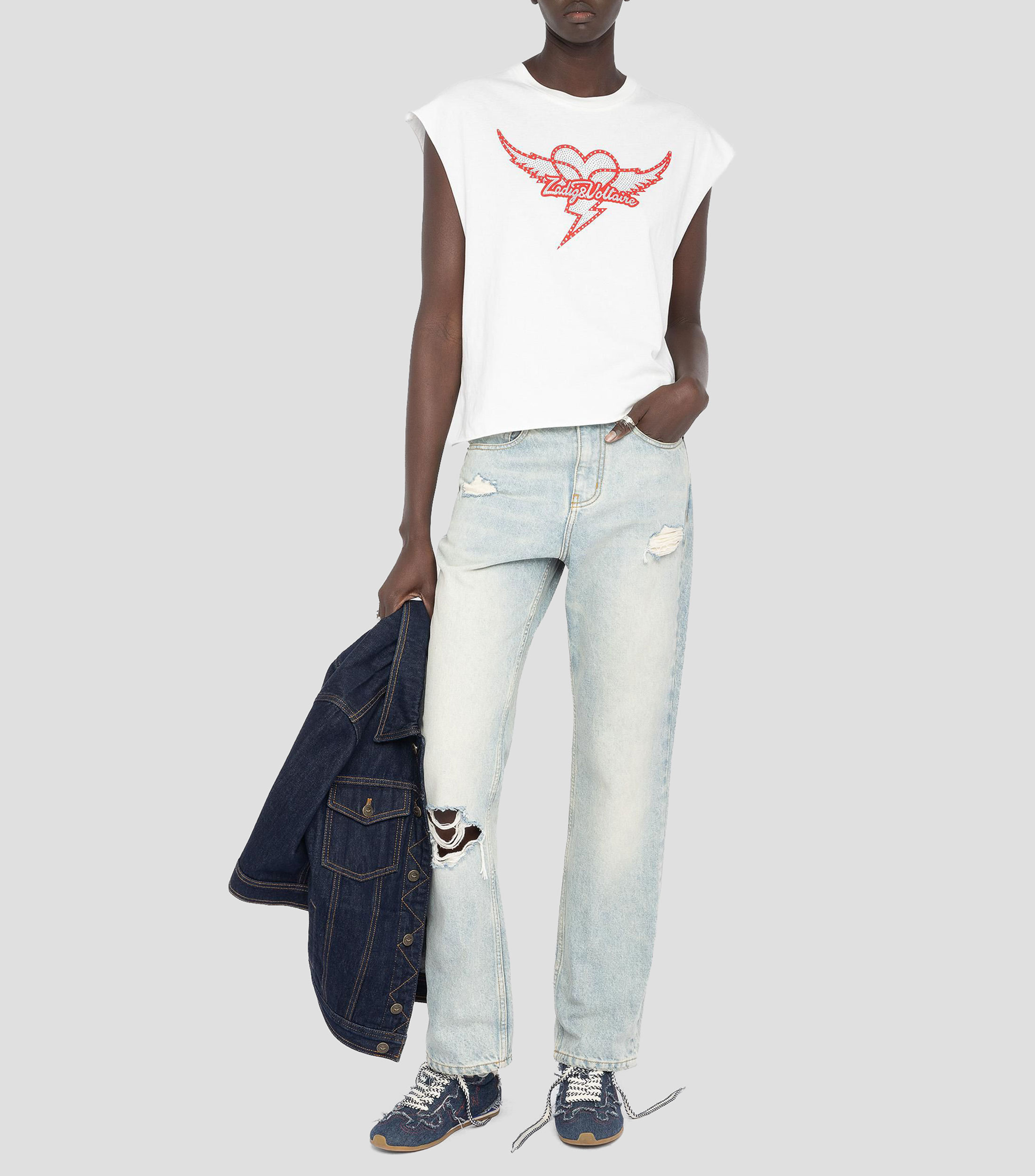 Playera cuello redondo manga corta fantasía Mujer