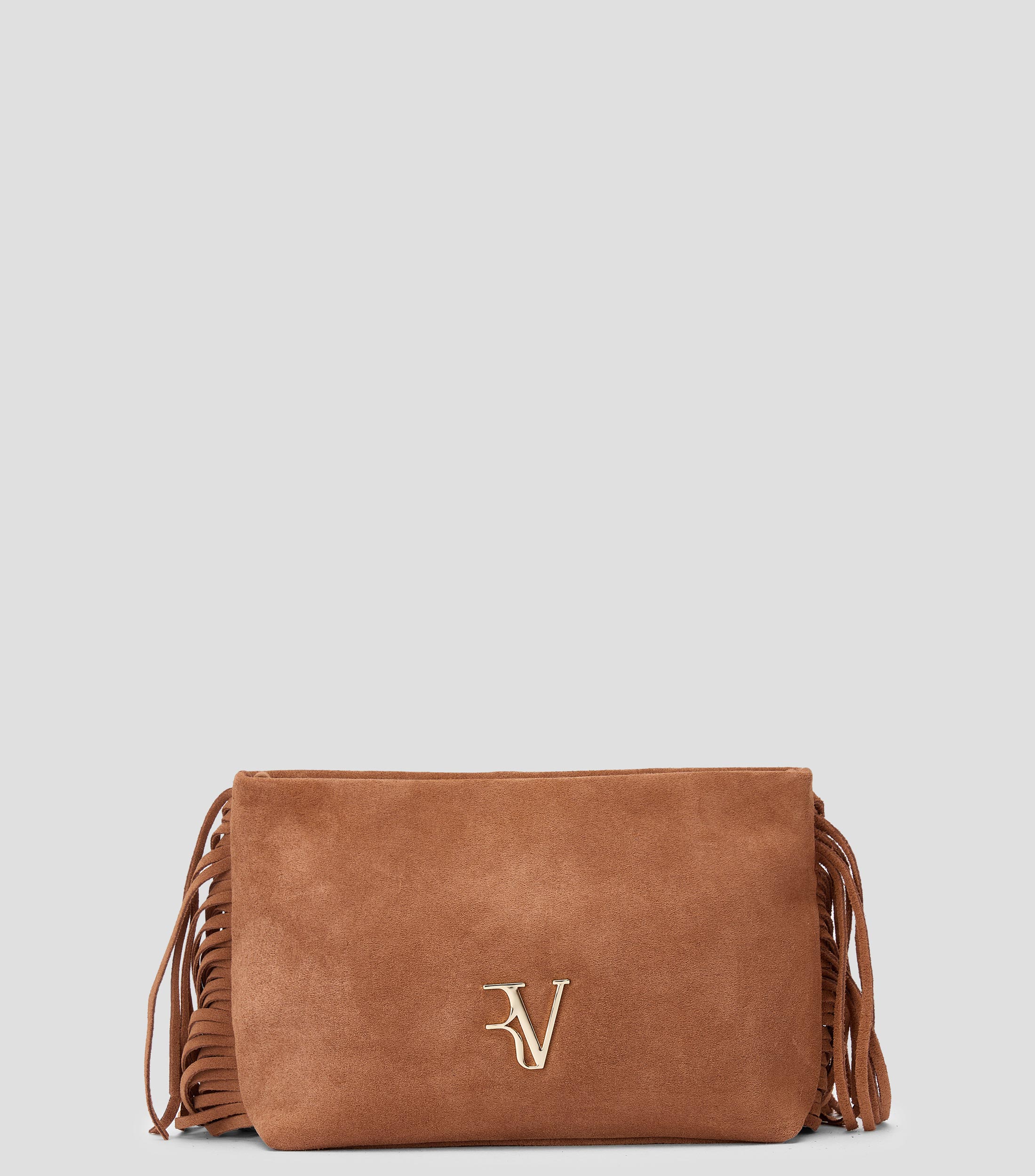 Bolsa Crossbody en piel vacuna Cleo lisa Mujer